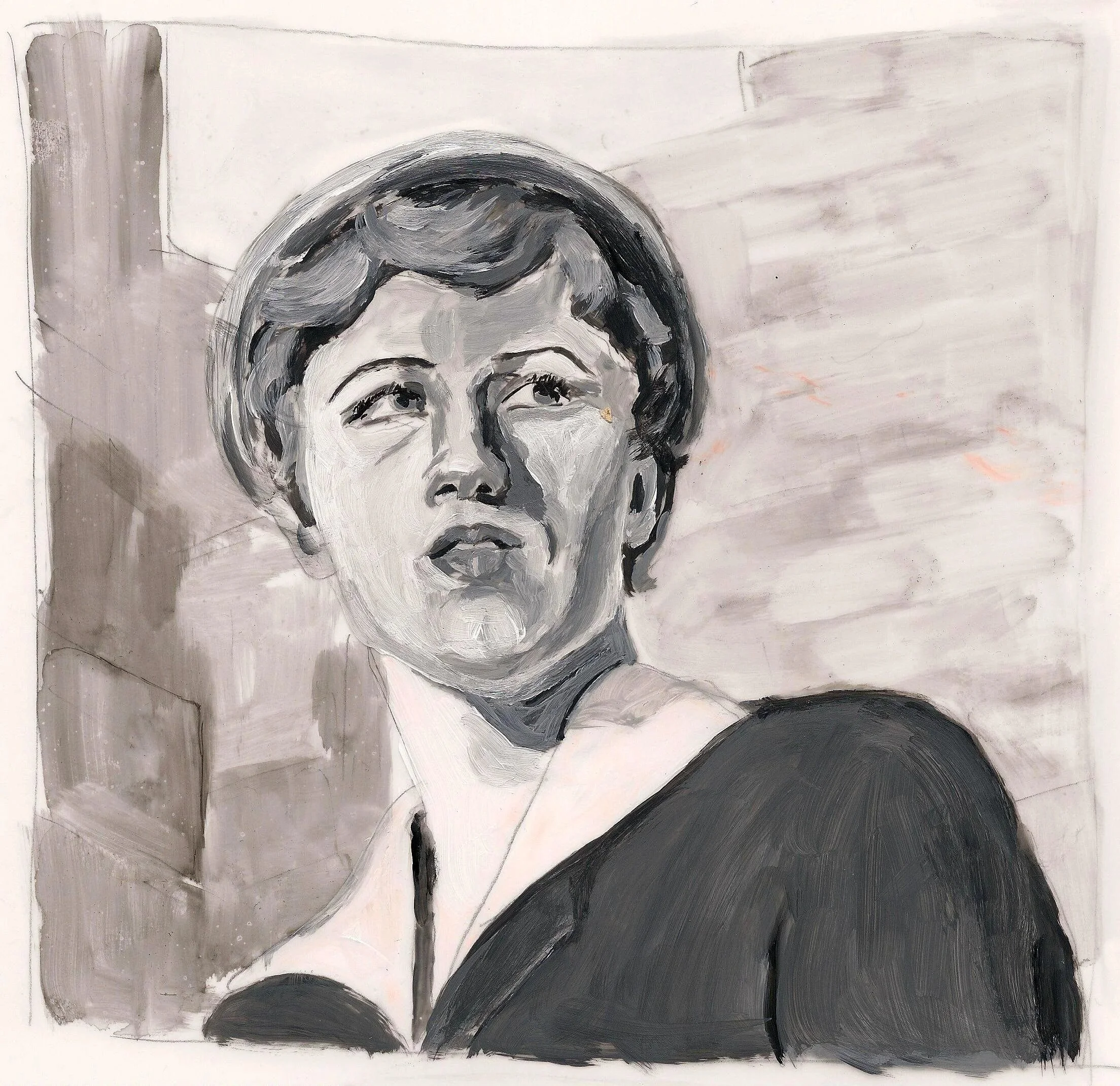 "Cindy Sherman", 2011, acrylic on mylar, 11 x 8.5 inches