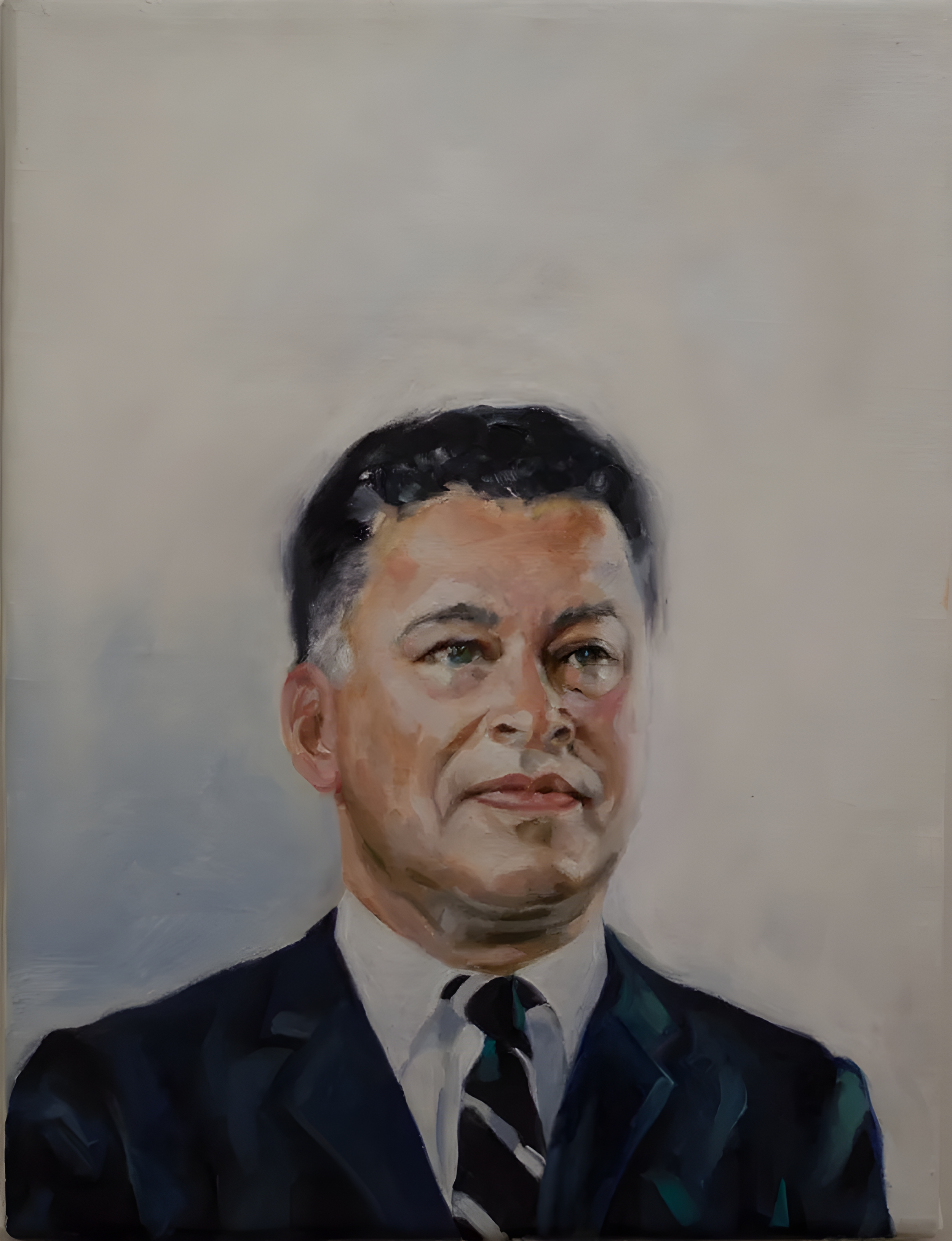 "Edward Brooke III", 2018, oil on linen, 12 x 9 inches