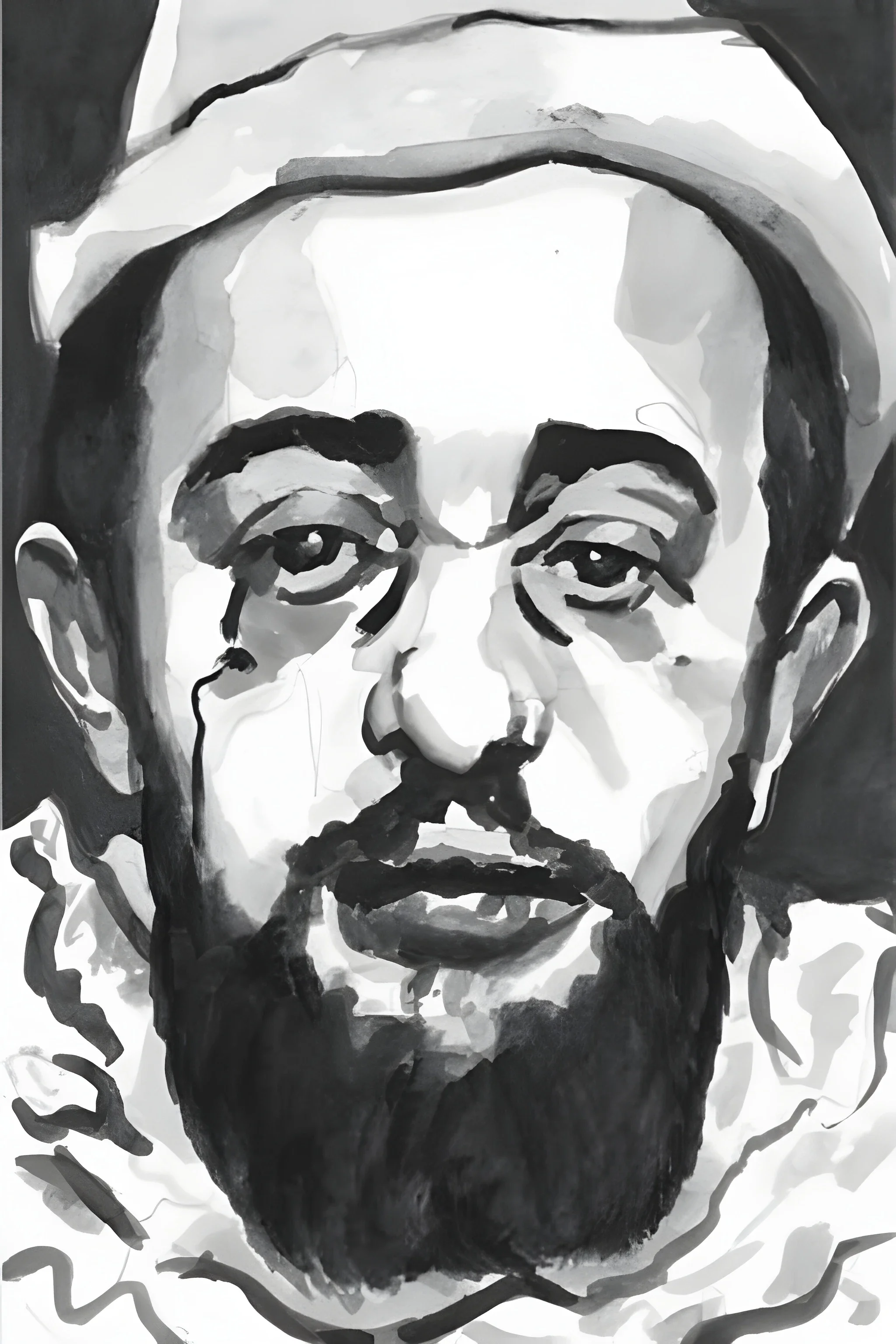  Lautrec , watercolour on paper, 6 x 4 inches