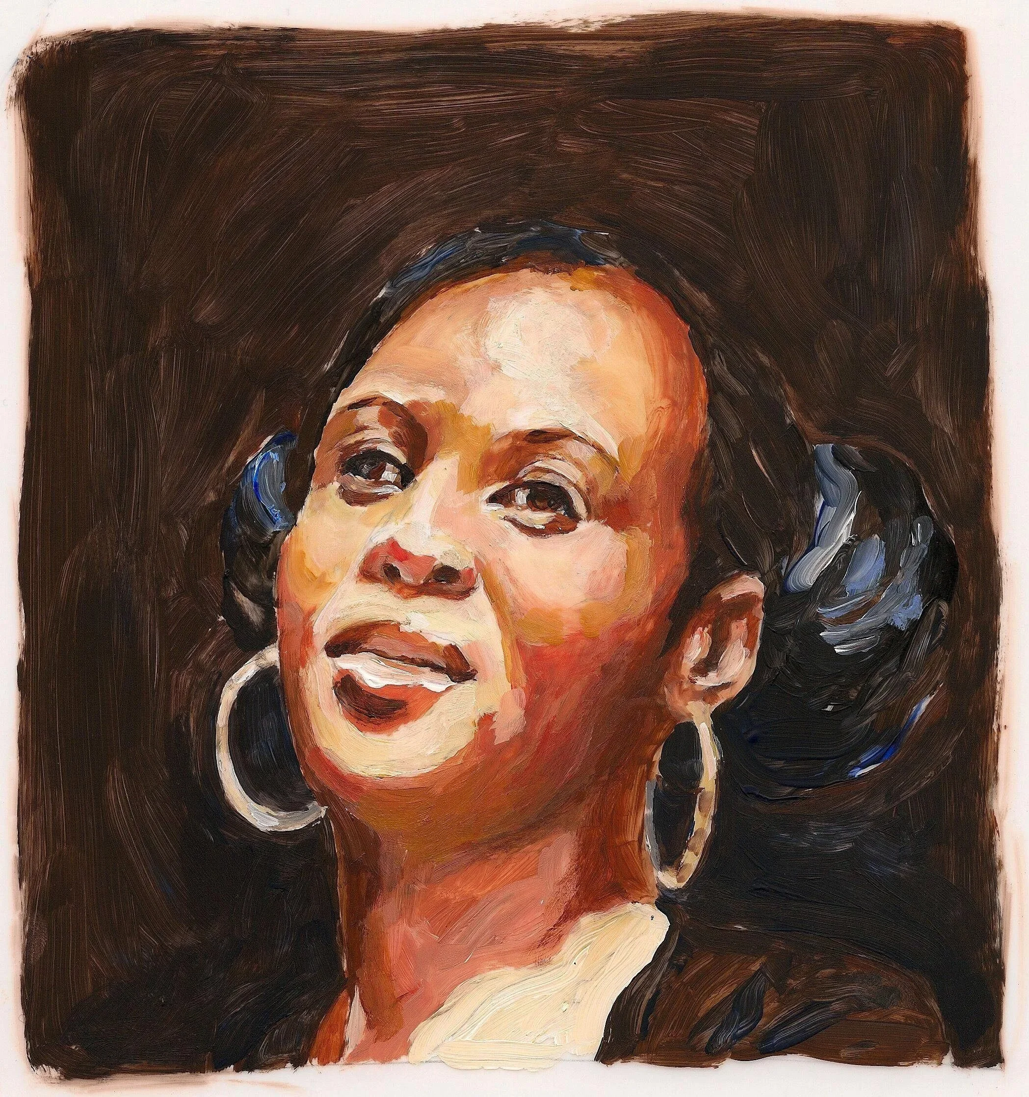 "Wangechi Mutu", 2011, acrylic on mylar, 11 x 8.5 inches