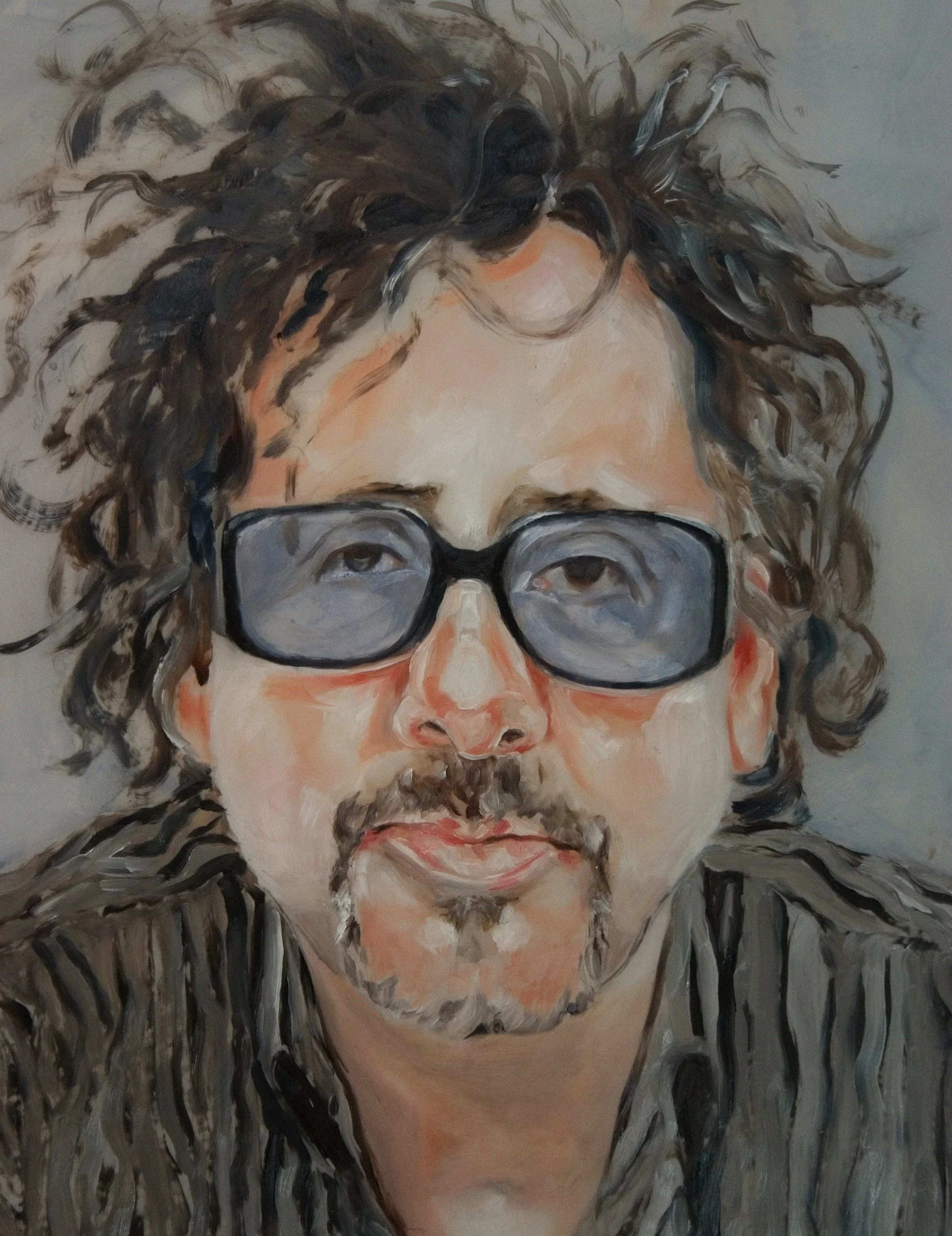  Tim Burton (detail), acrylic on mylar, 80 x 42 inches