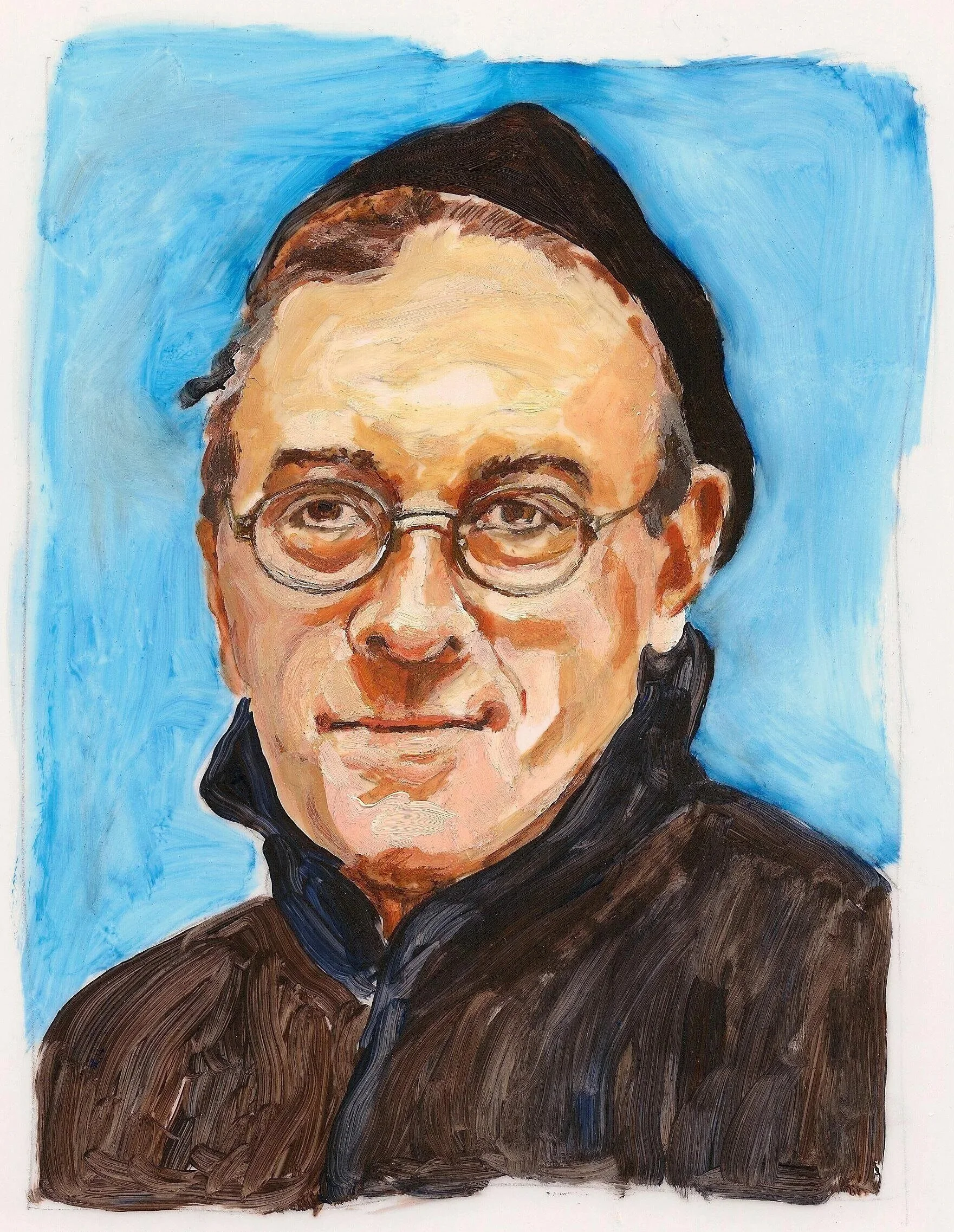 "Hugo Ulracher", 2011, acrylic on mylar, 11 x 8.5 inches