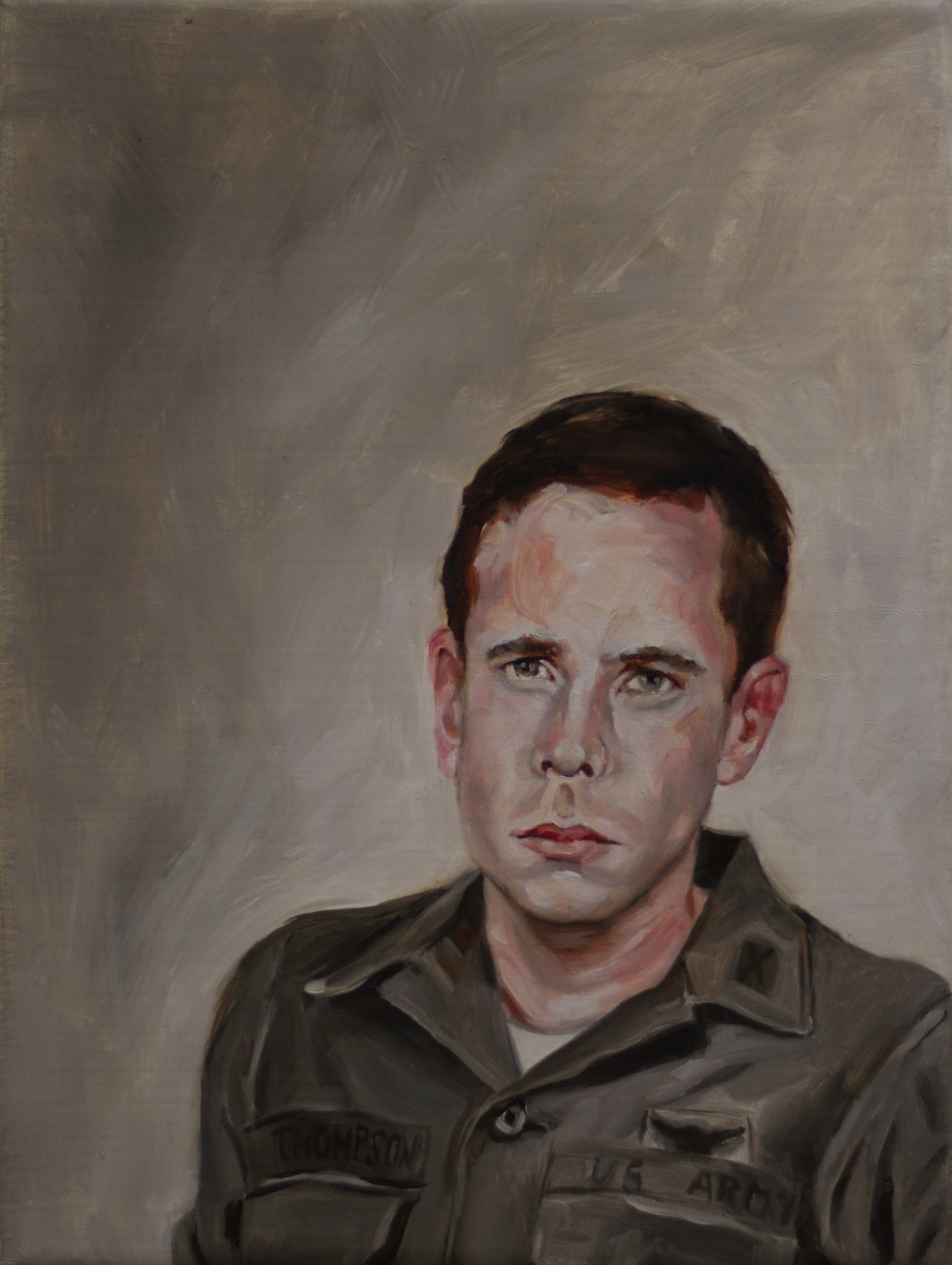  Hugh Thompson Jr. , 2018, oil on linen, 12 x 9 inches