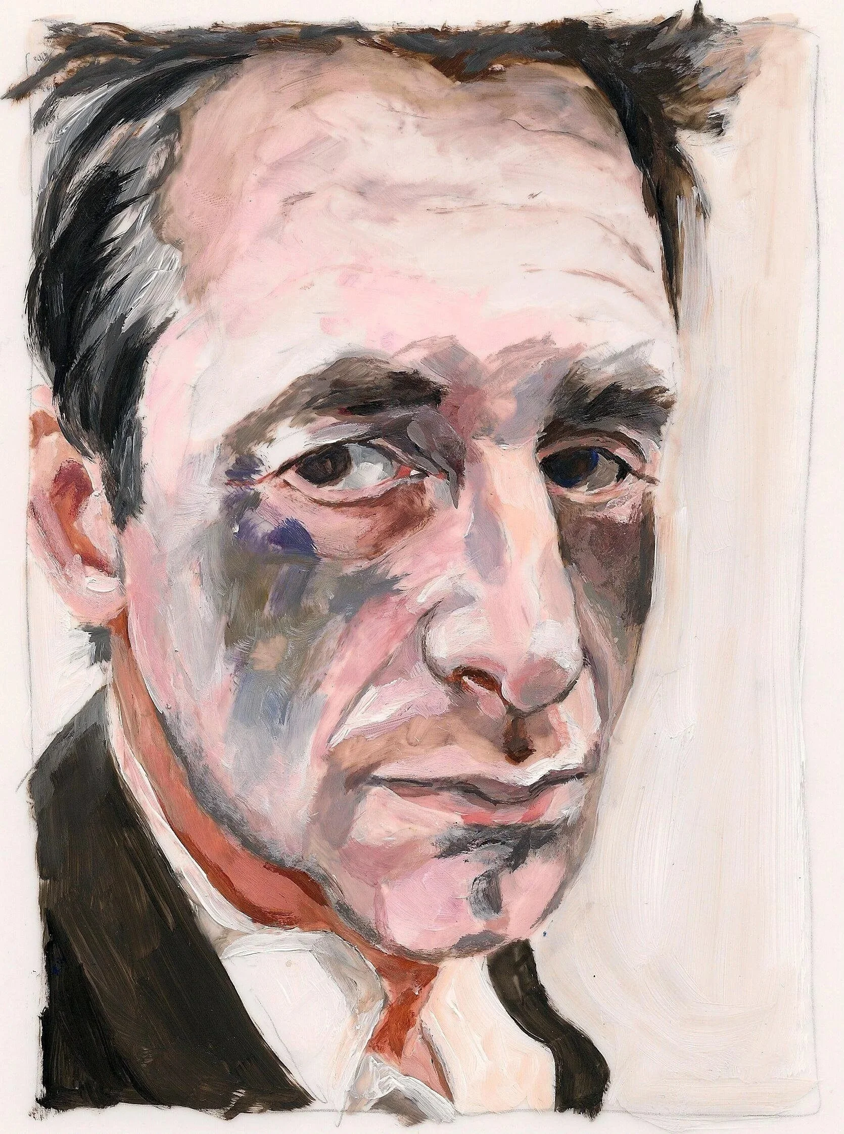 "David Platzer", 2011, acrylic on mylar, 11 x 8.5 inches