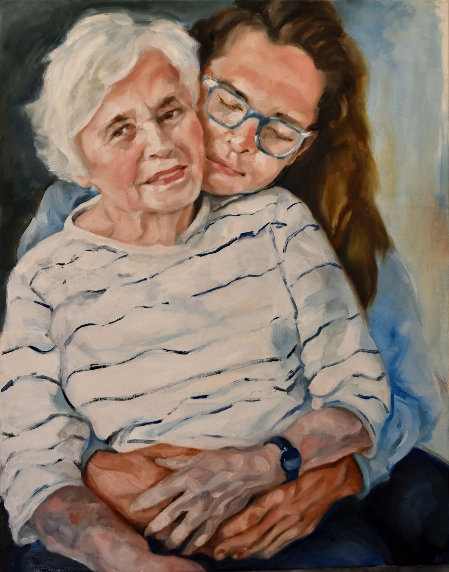  Blumie and Ben , 2019, oil on canvas