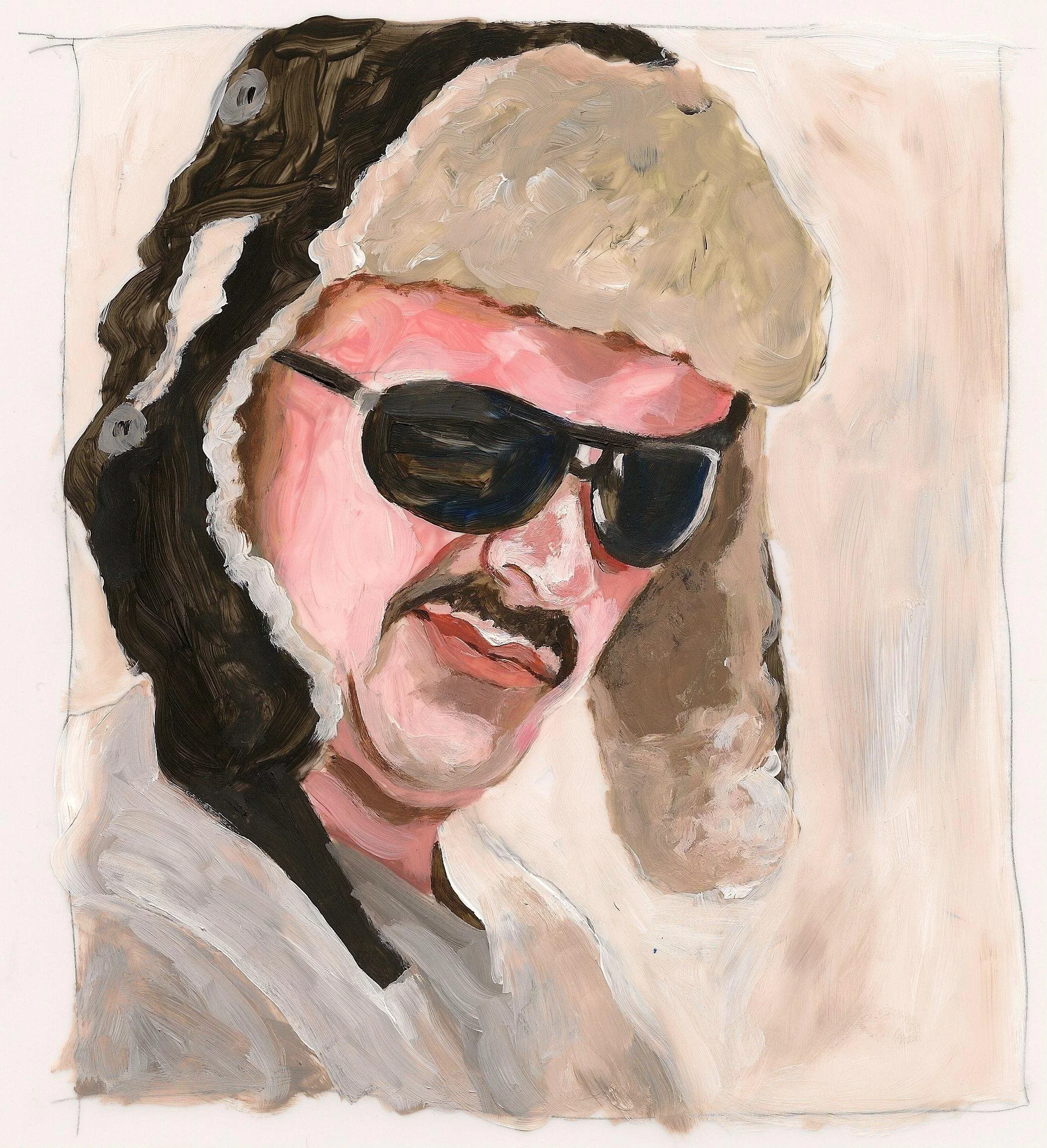 "Krzysztof Puchala", acrylic on mylar, 11 x 8.5 inches