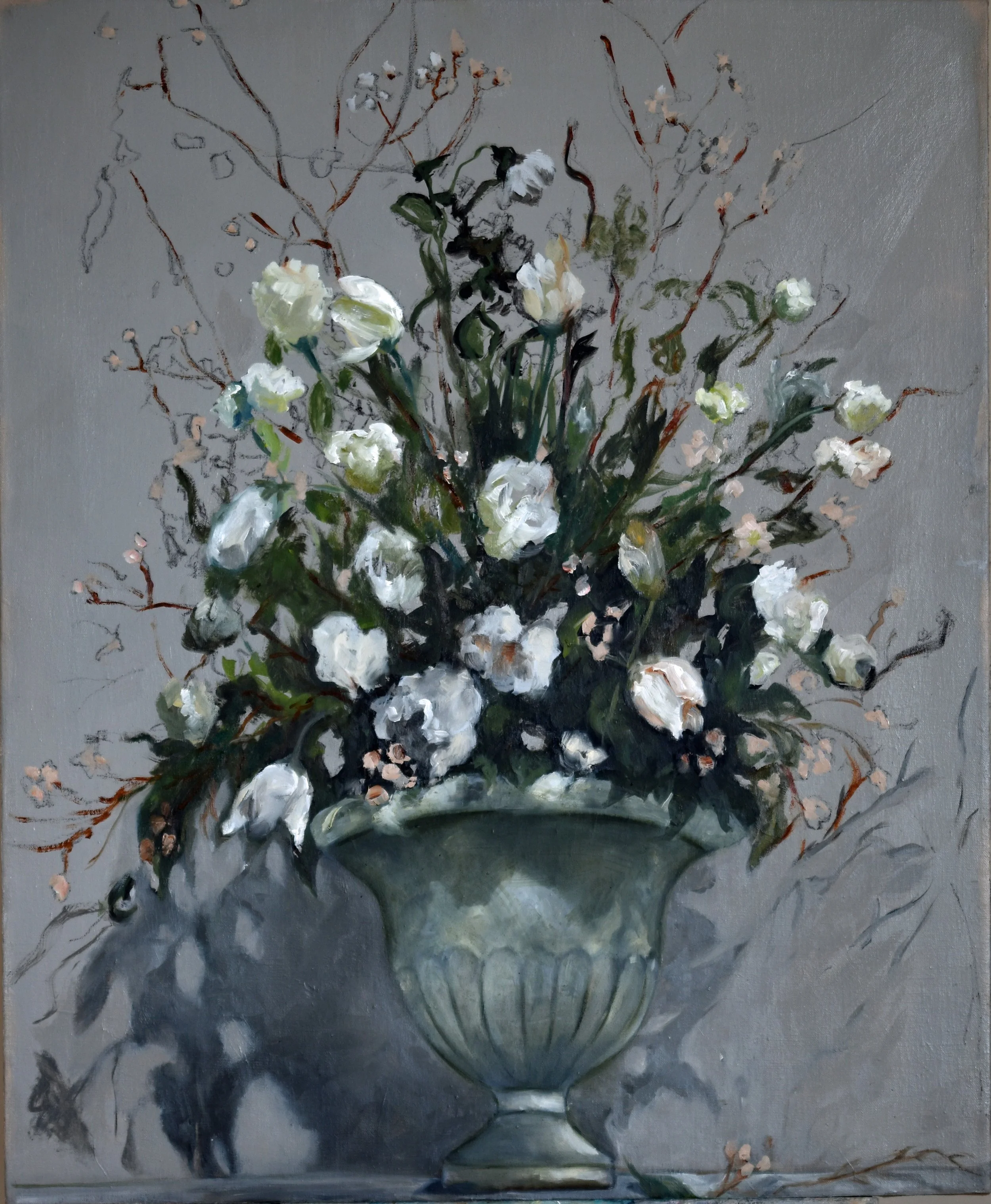  MET Niche , oil on linen, 9 x 12 inches