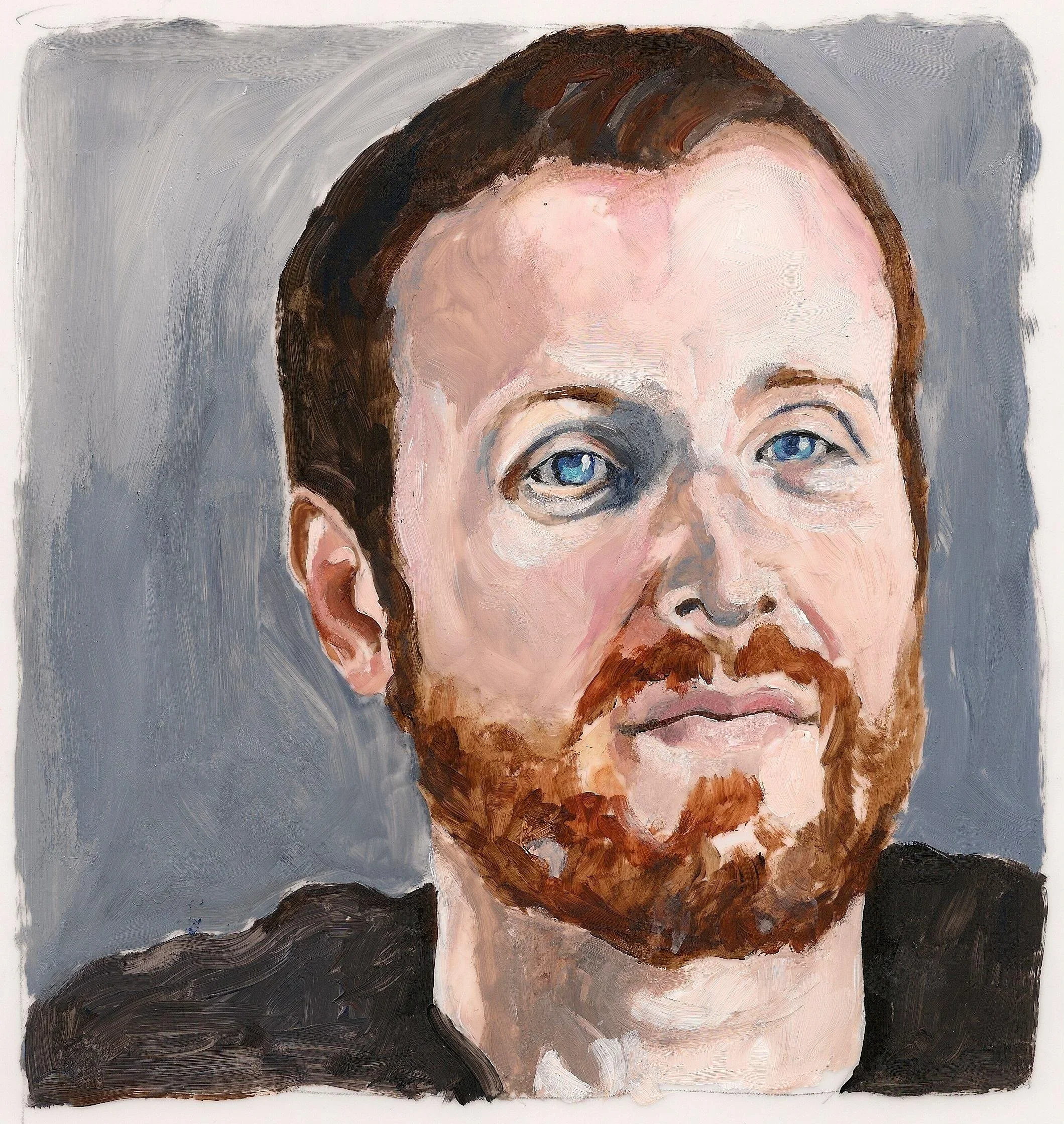 "Murray Whyte", 2011, acrylic on mylar, 11 x 8.5 inches