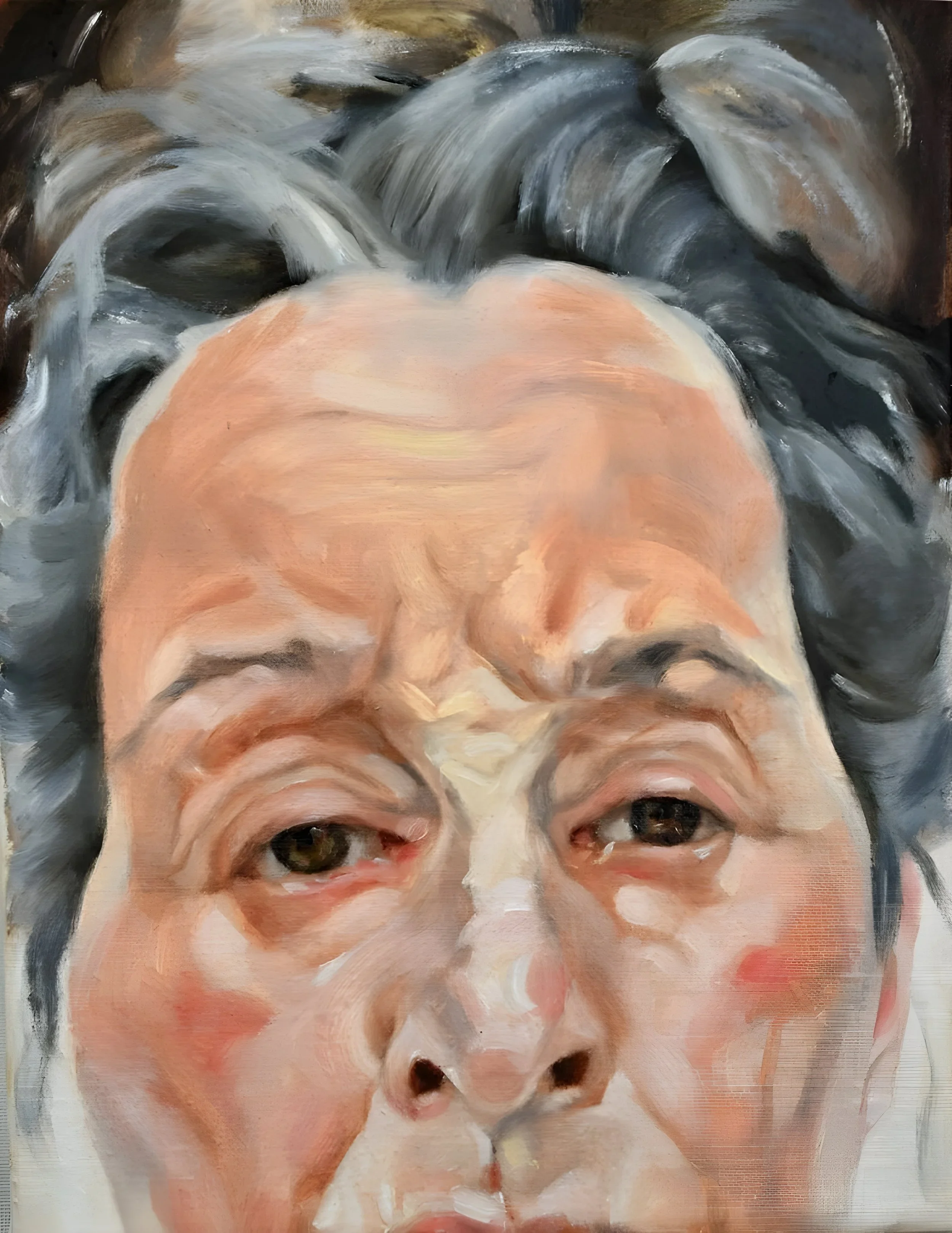 "C.", 2020, oil on linen, 12 x 9 inches