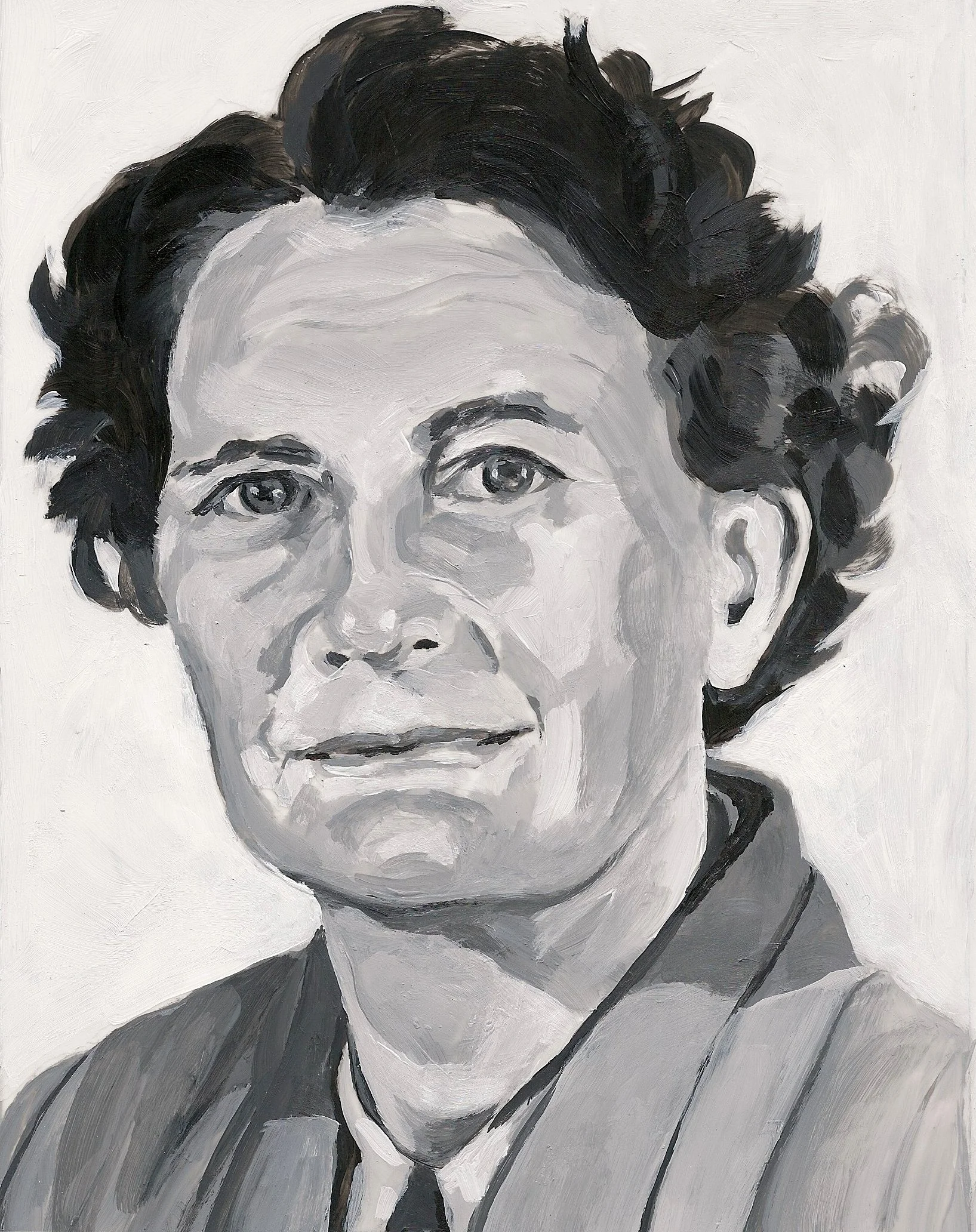  Dorothy Livesay , acrylic on mylar on wood panel, 5.5 x 7 inches