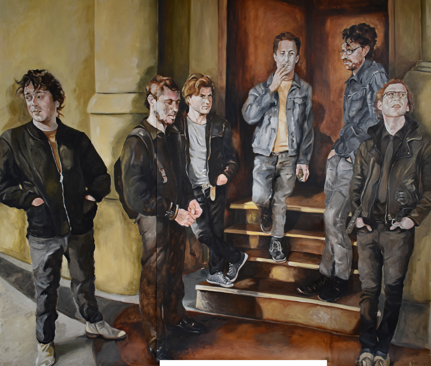 "At the Twilight of the Empire", oil on mylar, 90 x 102 inches