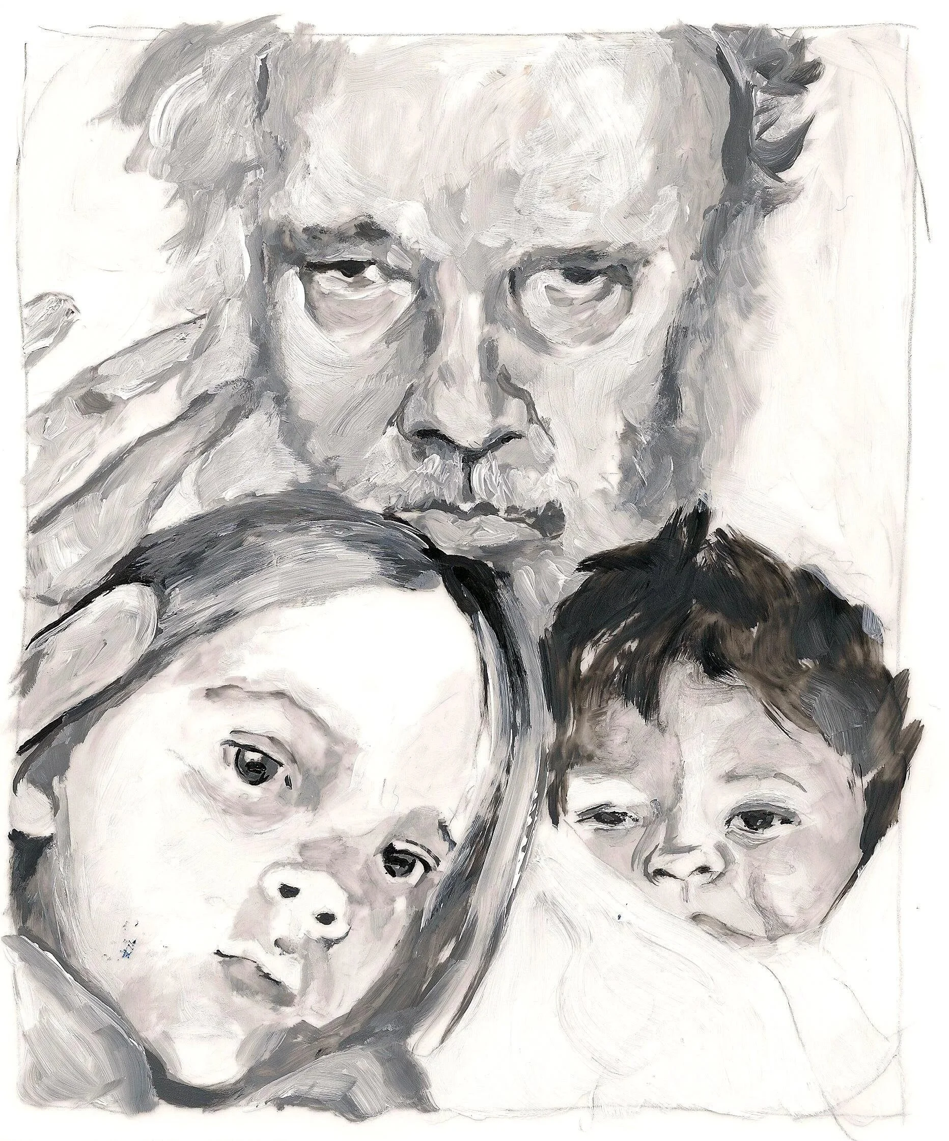 "Guy Maddin", acrylic on mylar, 11 x 8.5 inches