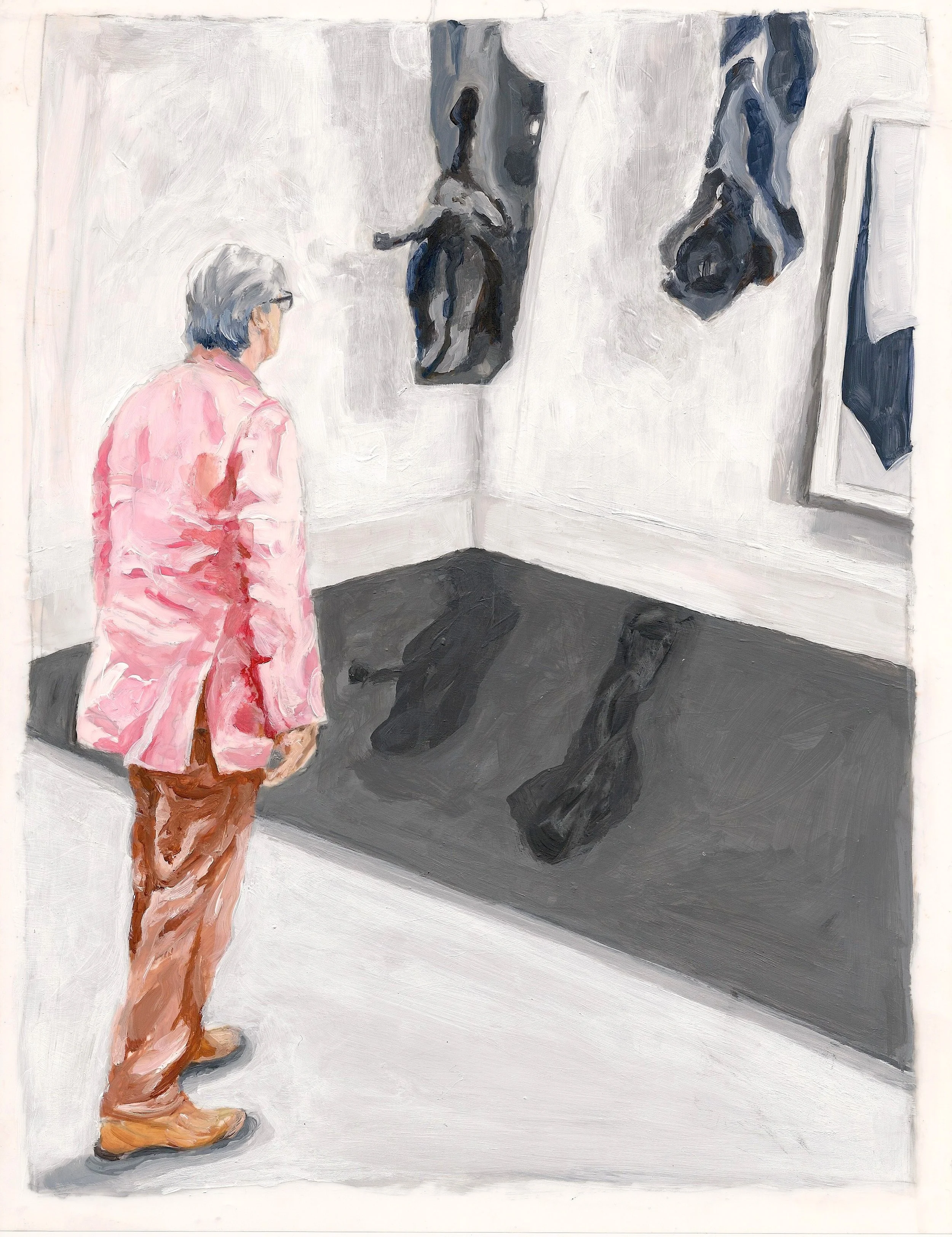  Collector and Sculptures , 2011, acrylic on mylar, 11 x 8.5 inches