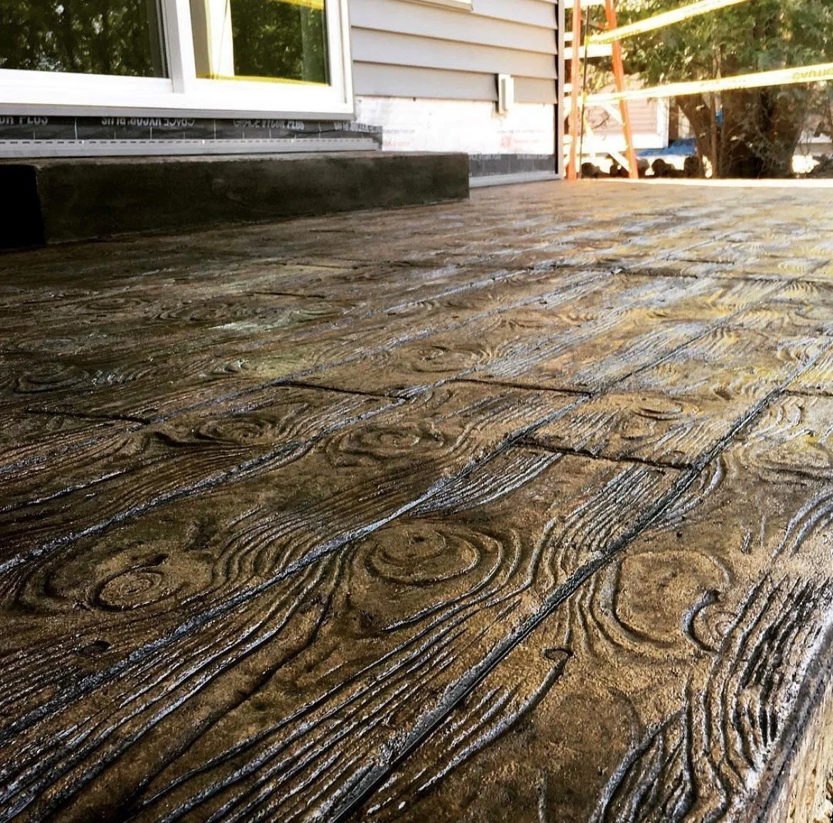 stamped concrete patio