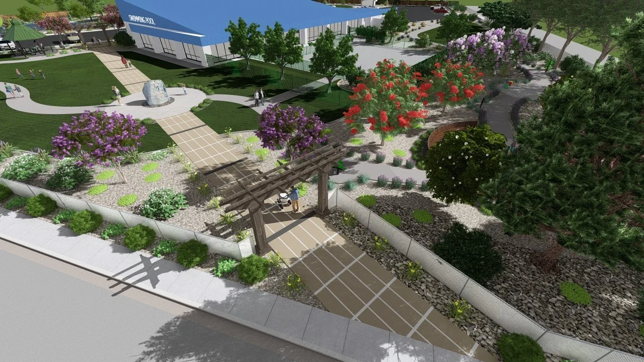 Fernley, NV Swimming Pool Musical Garden & Community Gathering Space and Recreation Areas