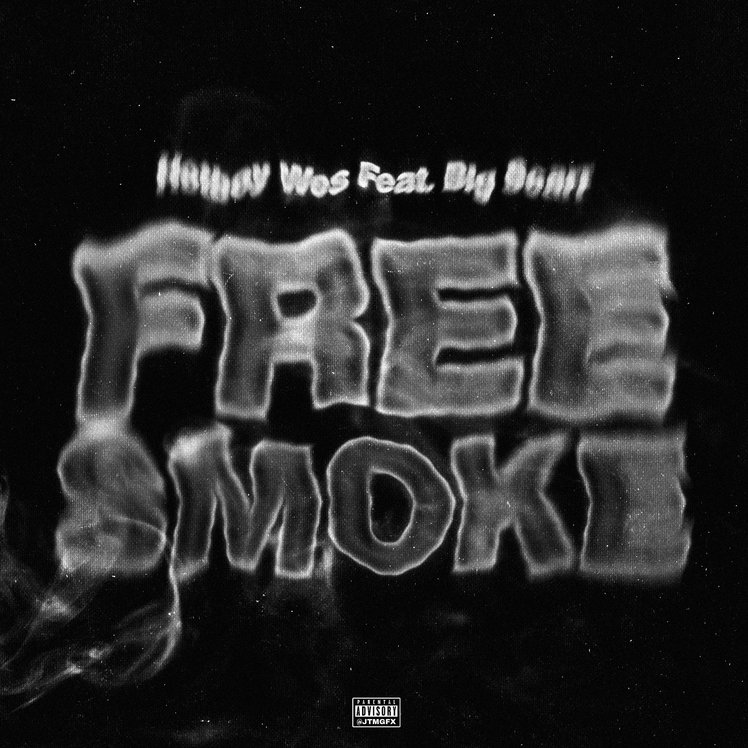 Black and white album cover with the words "How It Was Felt My Hurt" at the top and "FREE SLUMK" in large, stylized text in the center, with a parental advisory label at the bottom.