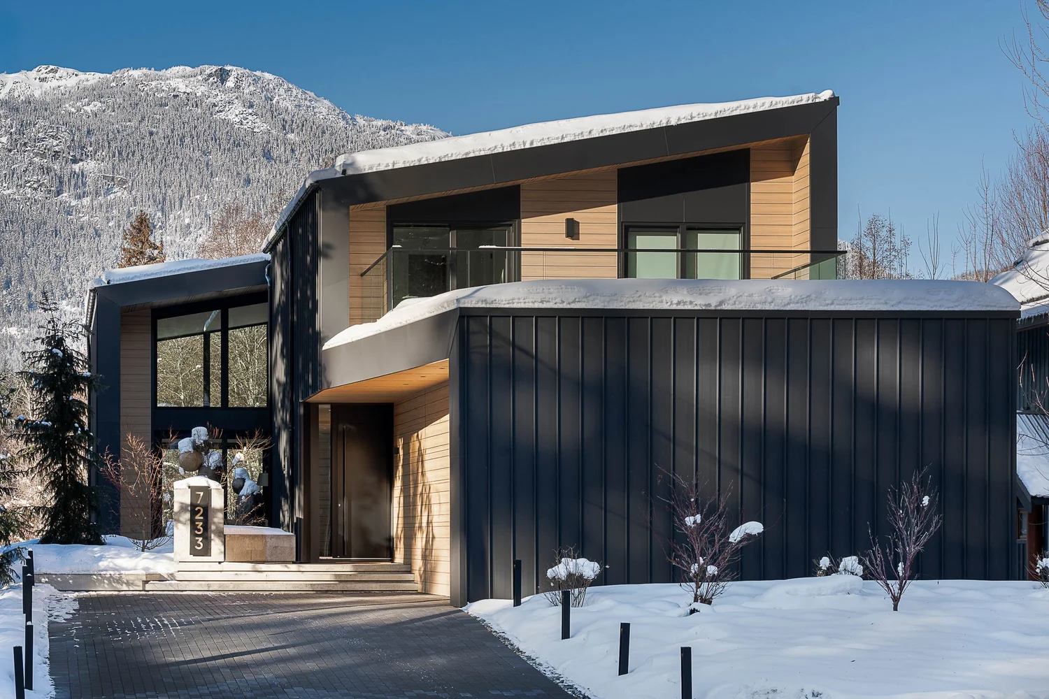 Fitzsimmons Residence in winter snow Whistler