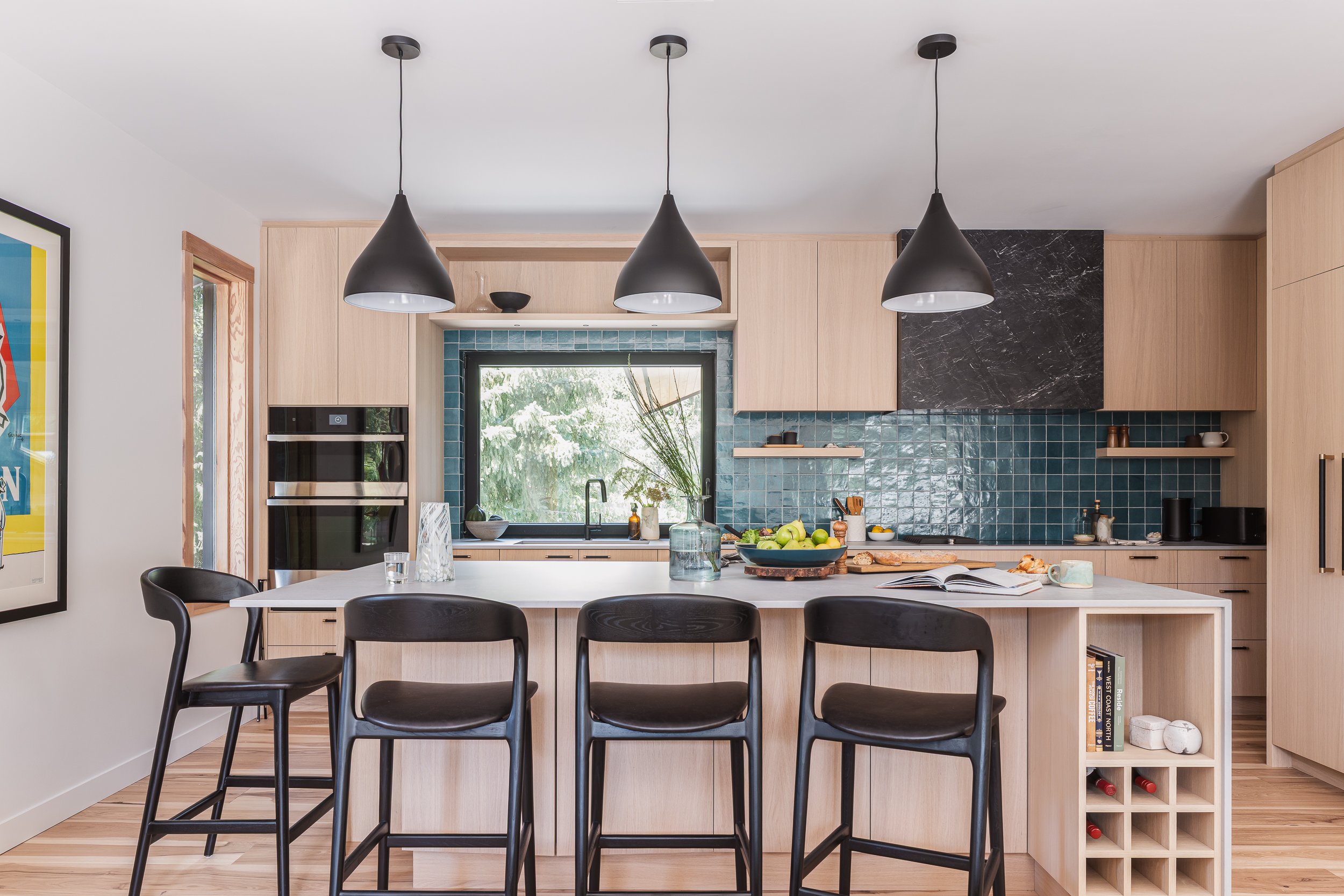 Balsam Way kitchen island natural light by LRD Studio