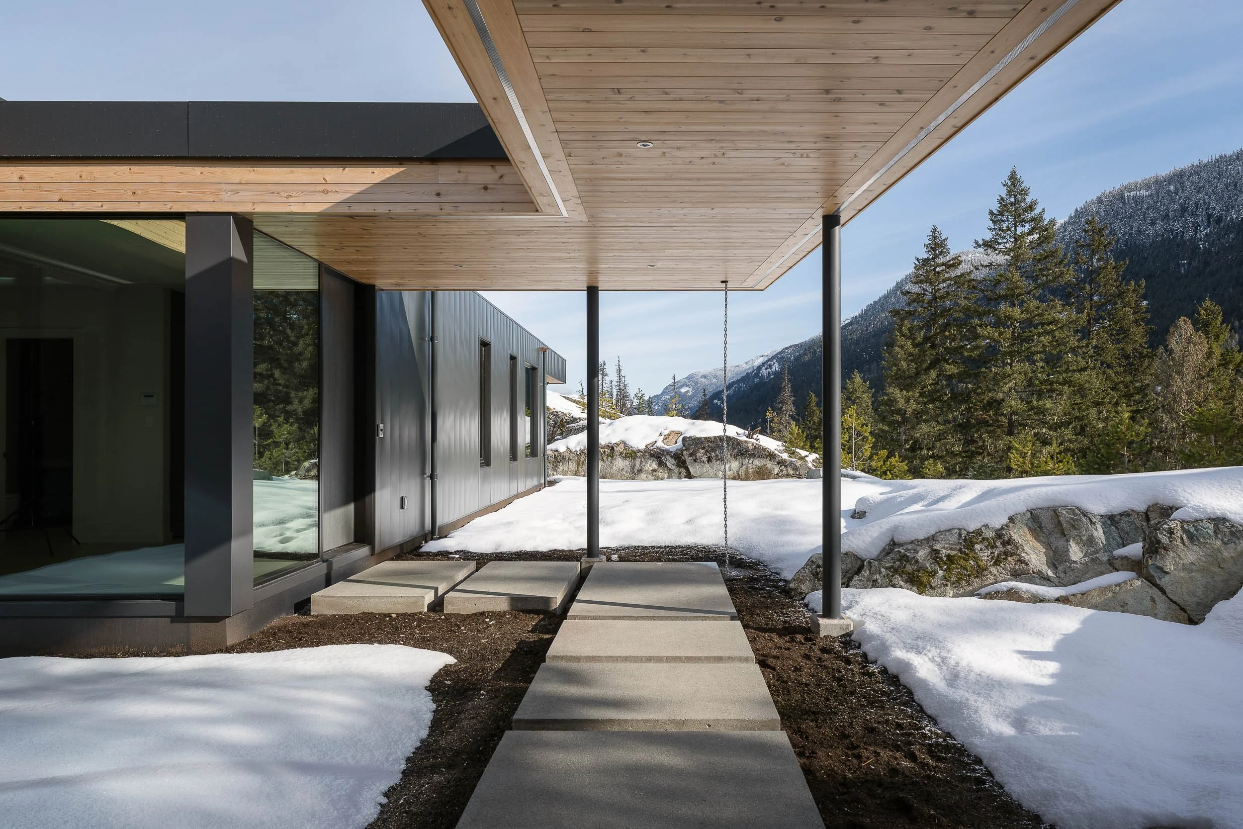 Warbler Residence Whistler exterior architectural photography by Matt Anthony