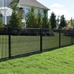 Aluminum fence around beautiful house in Westchester County, NY