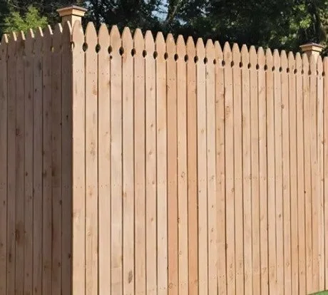 Straight wood fence in Union County, NJ