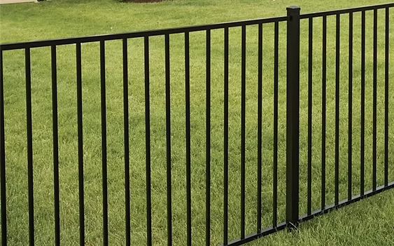 Select Series A400 aluminum fence with decorative top rail design in Essex County, NJ