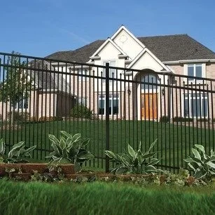 Aluminum fence surrounding house in Westchester County, NY