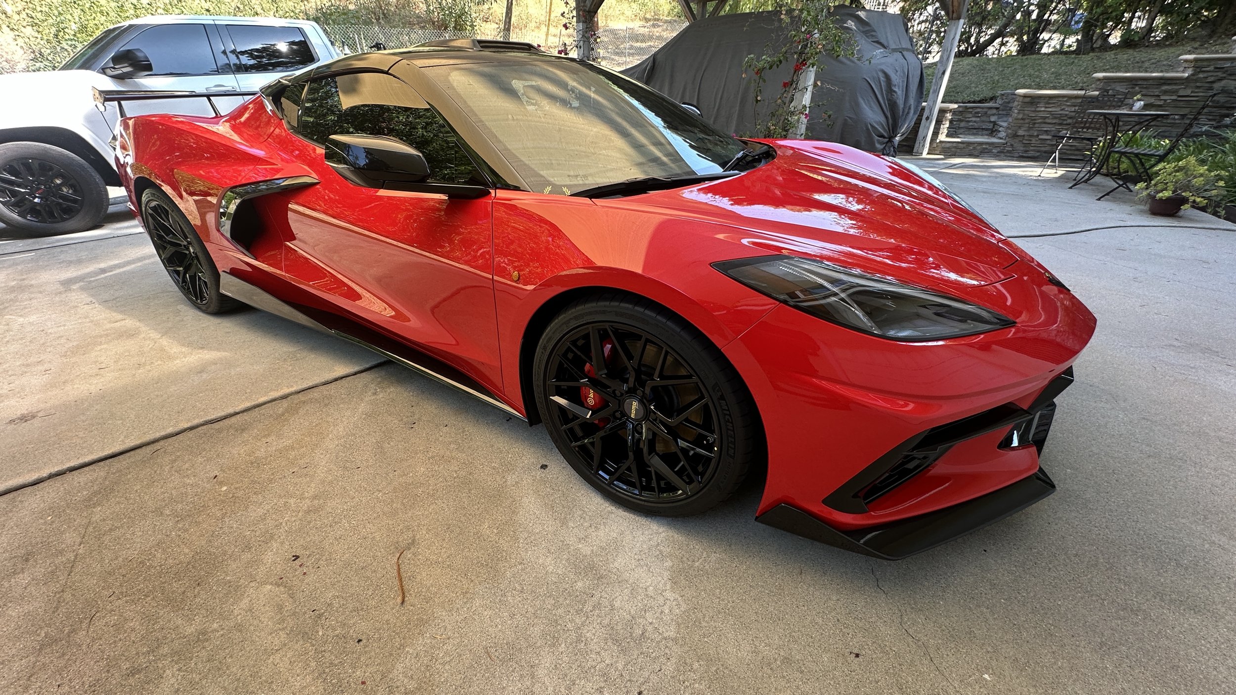 Red Corvette Ceramic Coated