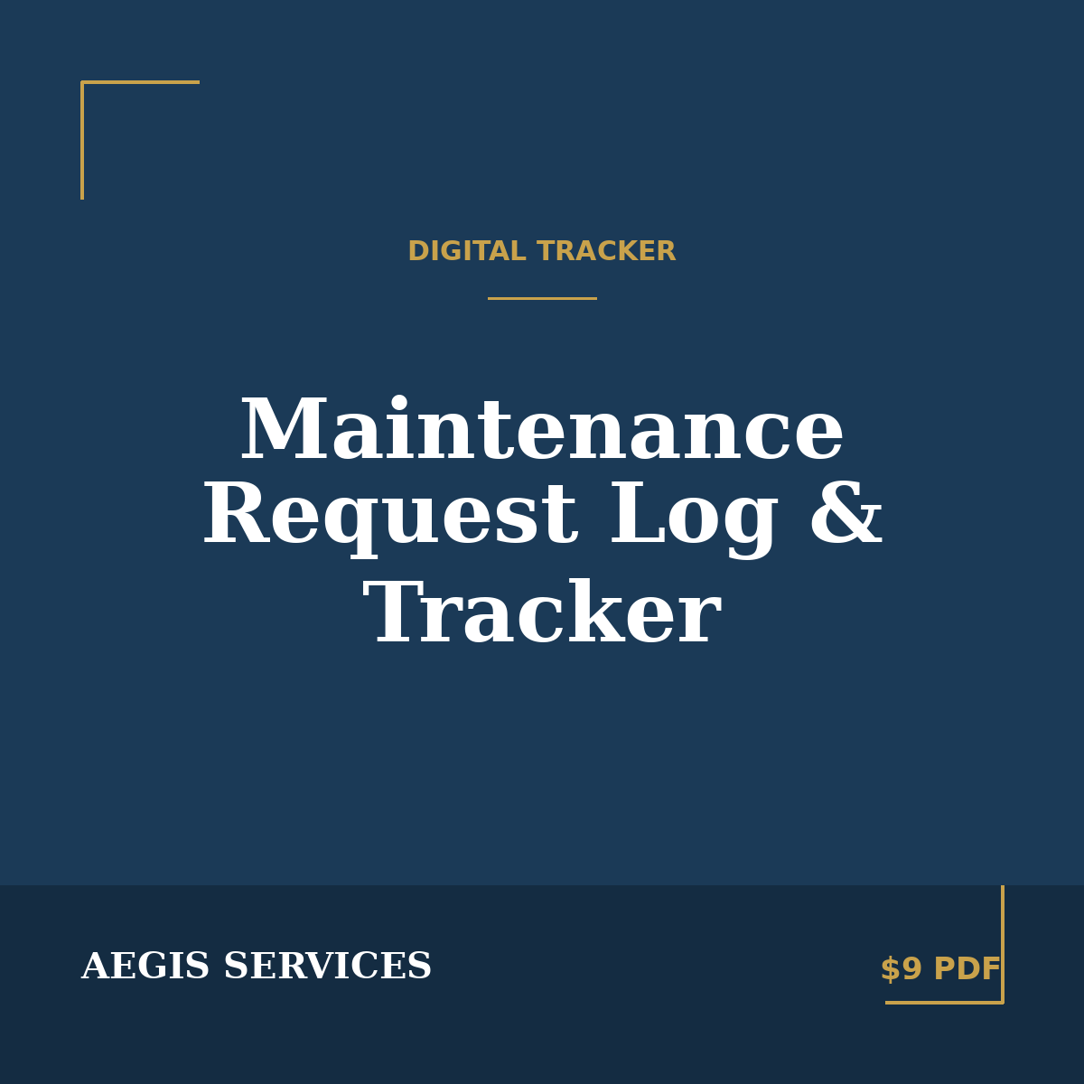 Maintenance Request Log & Tracker