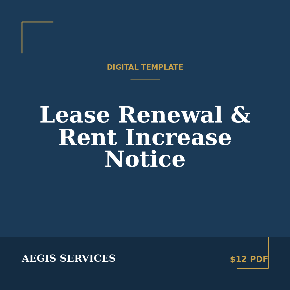 Lease Renewal & Rent Increase Notice Template
