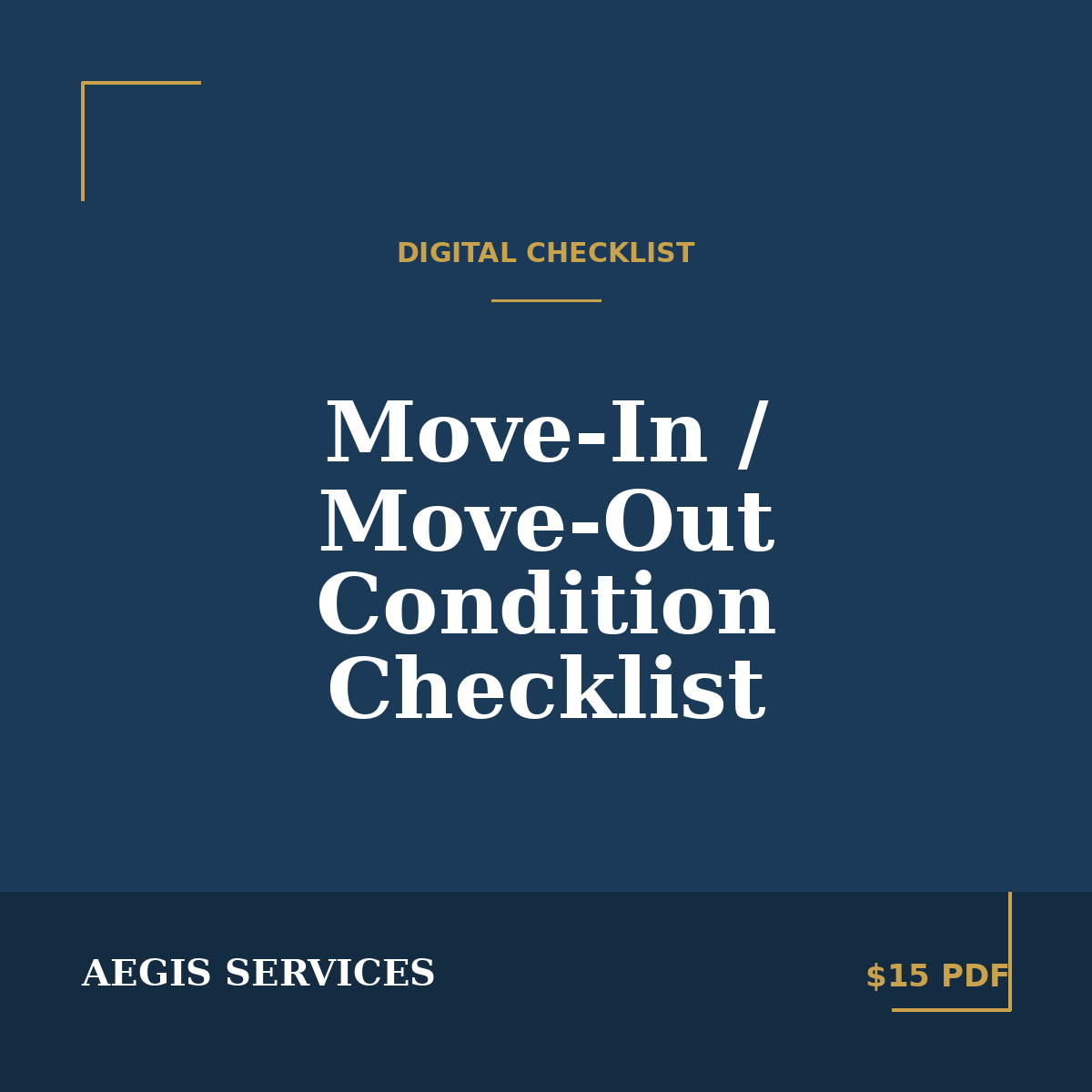 Move-In / Move-Out Condition Checklist
