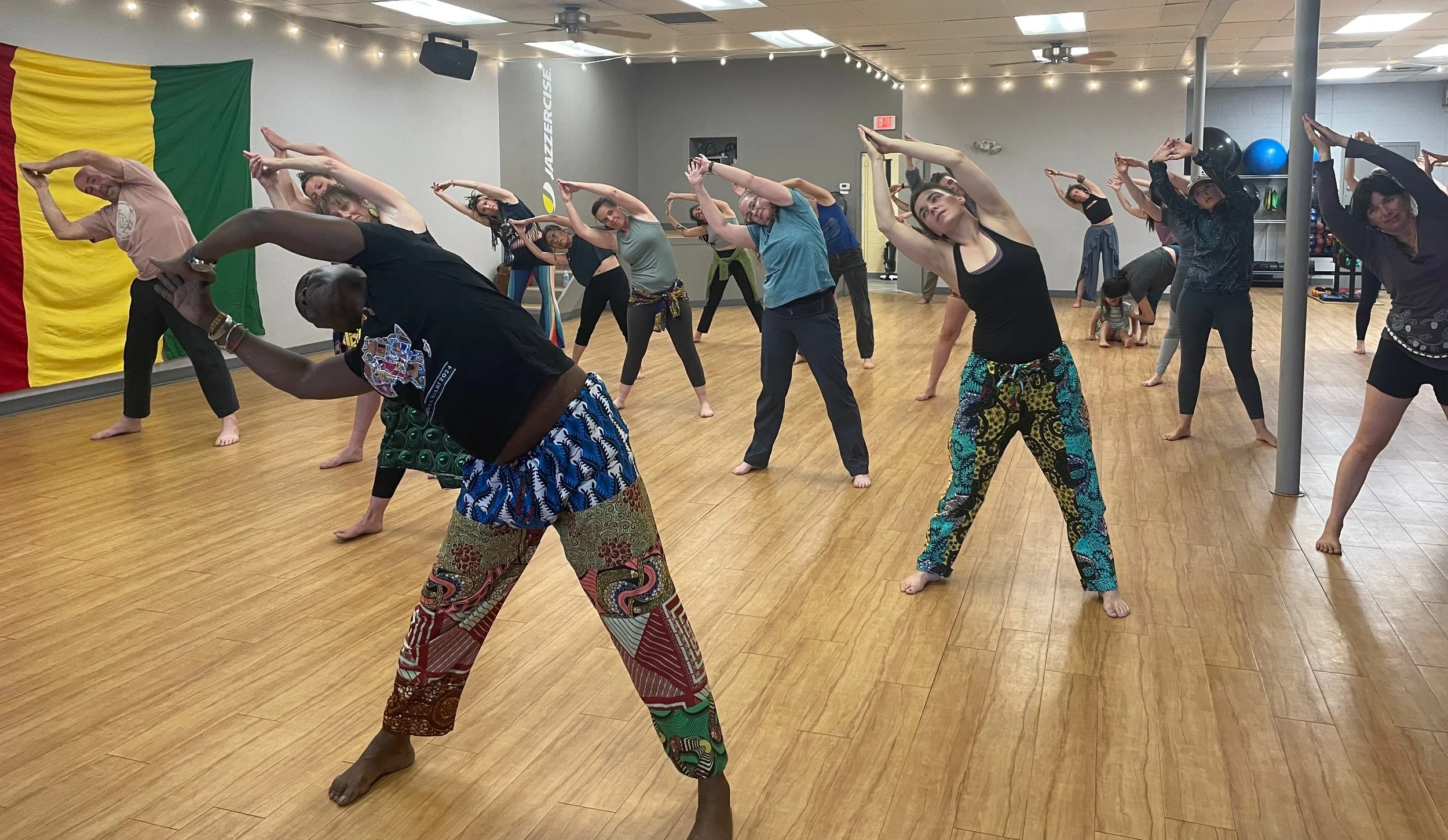 With our teacher, Youssouf Koumbassa, June 2025