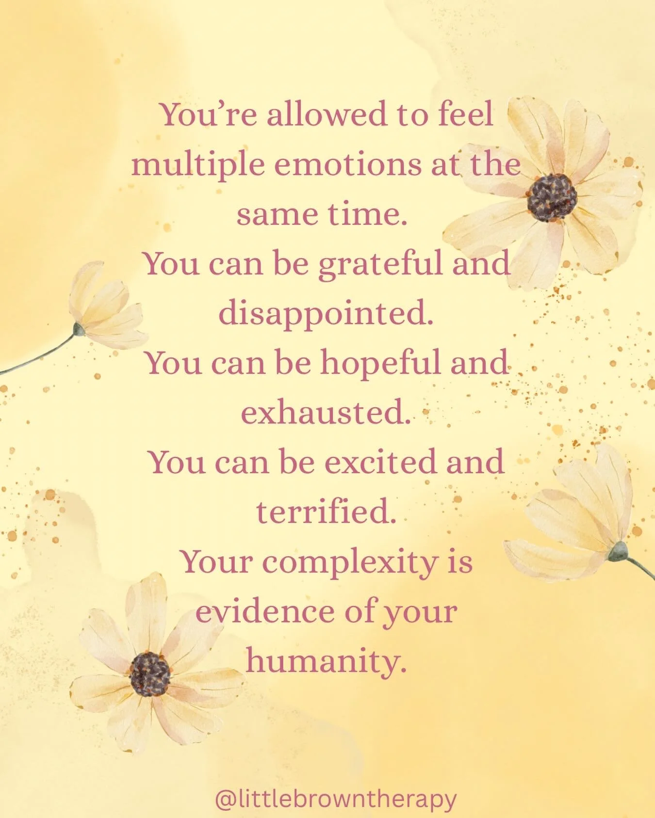 Have you ever felt like one emotion is taking over and stopping you from being present in a moment? 😞

If you&rsquo;re sad about the state of the world/this country, and it feels all consuming, you&rsquo;re not alone🙇🏽&zwj;♀️

However, you can hol
