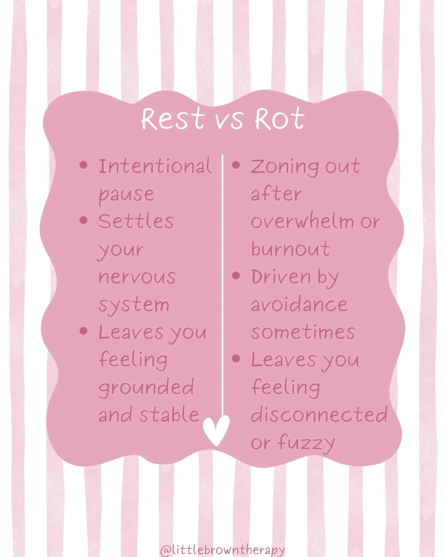Ever wonder why your rest time doesn&rsquo;t feel restful?🙇🏽&zwj;♀️

It could be because you&rsquo;re rotting instead of resting! 😮

Rotting serves its purpose sometimes when you need to zone out after being overwhelmed or burnt out, but it does n