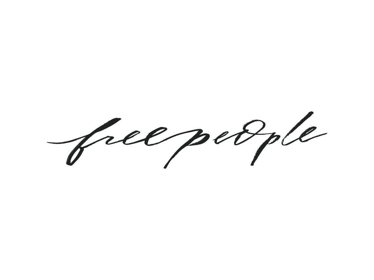 Black and white text saying 'In a world full of trends, I want to remain a classic' with the word 'freepeople' overlaid in cursive.