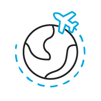 Shipping and Logistics label and packaging company icon