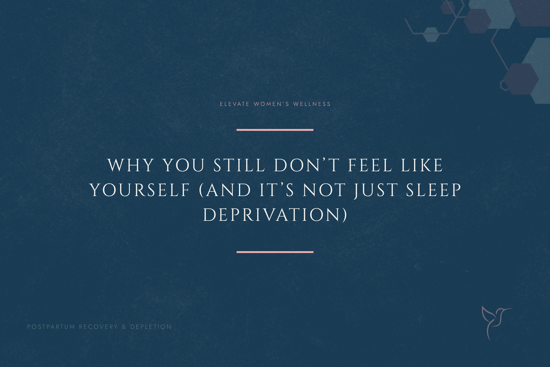 Why You Still Don't Feel Like Yourself (And It's Not Just Sleep Deprivation)