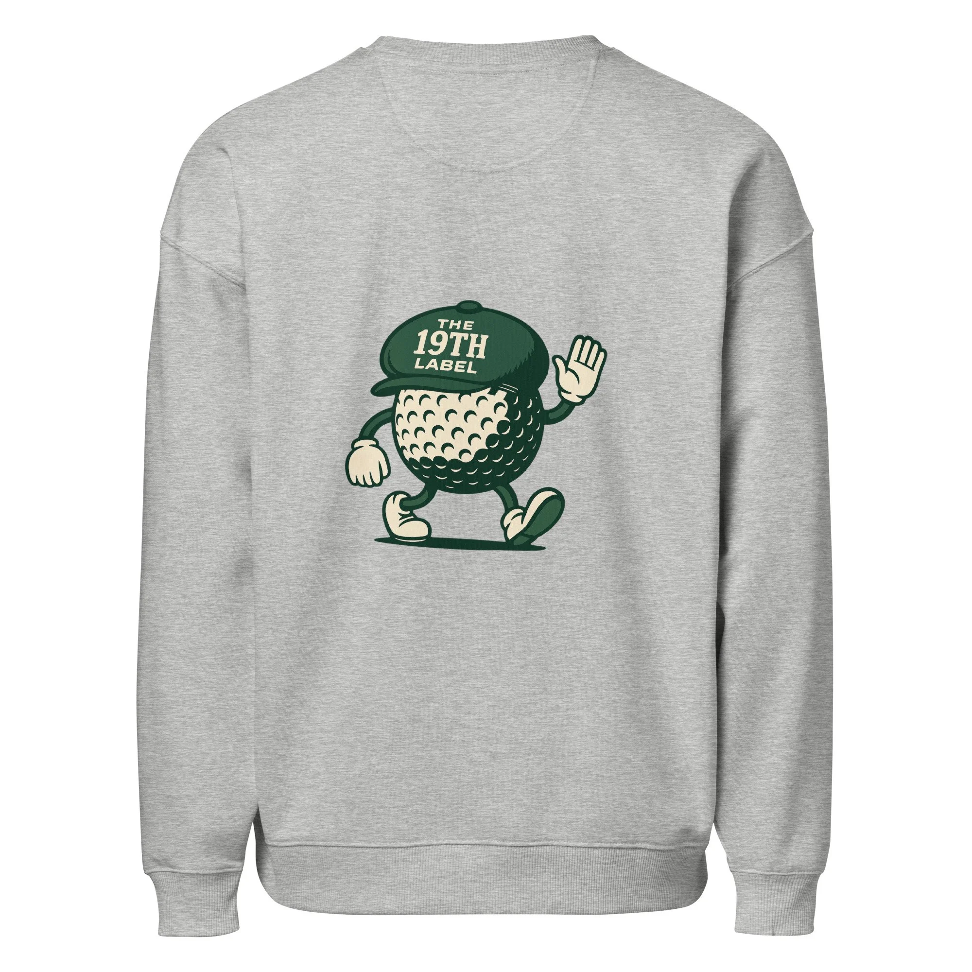 Oversized Organic Crewneck with Golf Icon