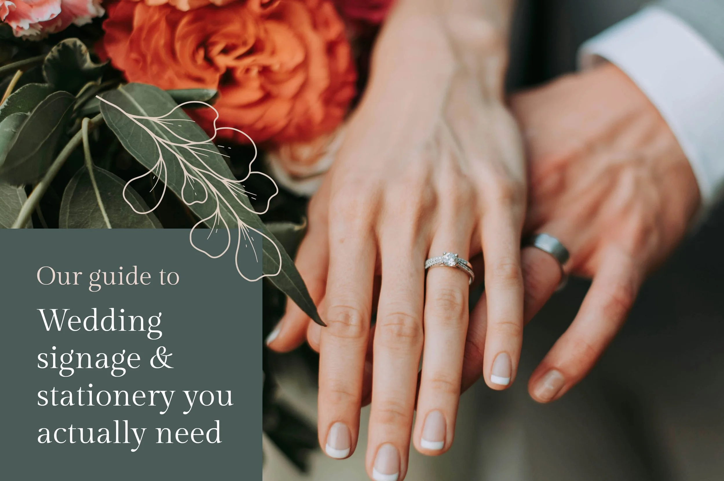 Wedding signage &amp; stationery couples actually need