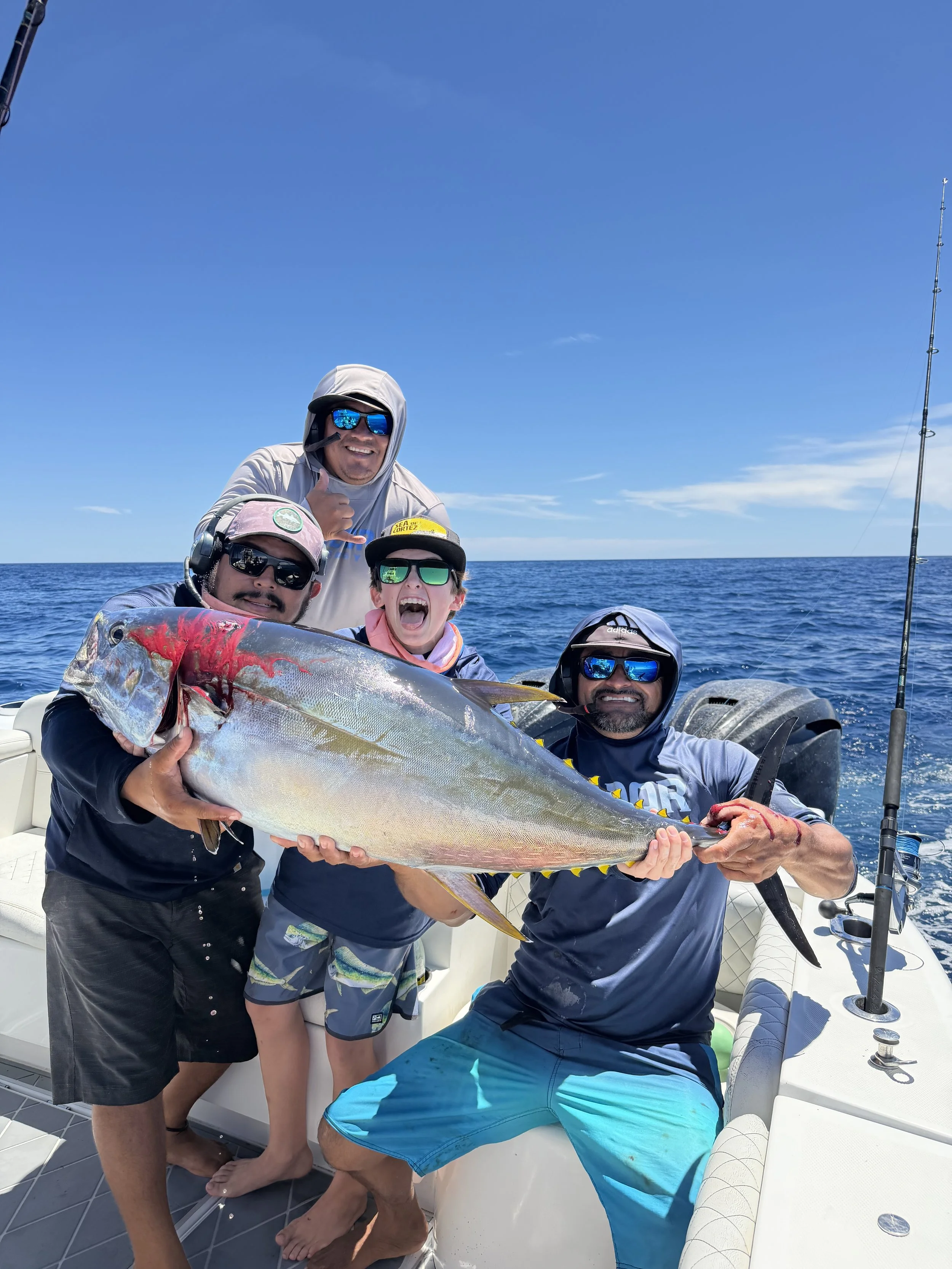 Yellowfin tuna, 70 pounds, April 2026