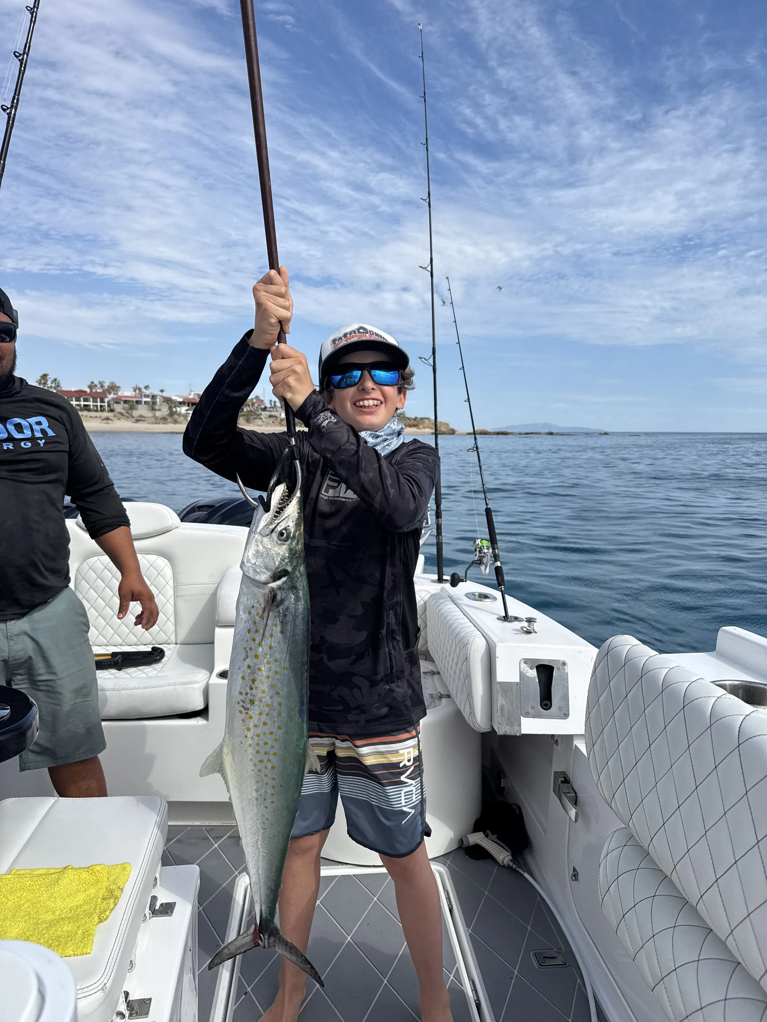 Sierra/Spanish Mackerel, 13 pounds, April 2025

(After a week after catching this fish, I had scars on the back of my hands from their huge teeth that will destroy your line)