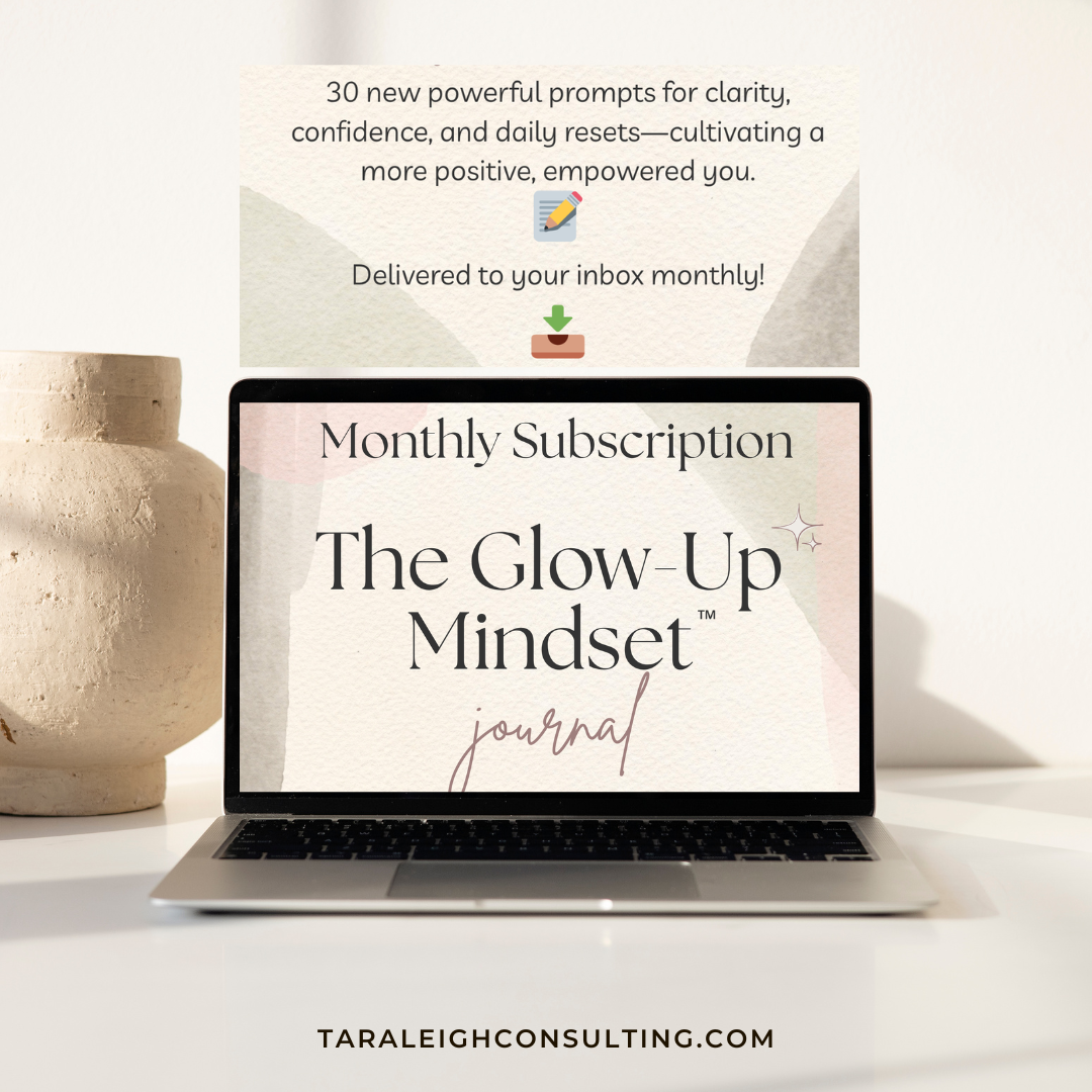 The Glow-Up Monthly Mindset Journal Prompts (Annual) Subscription