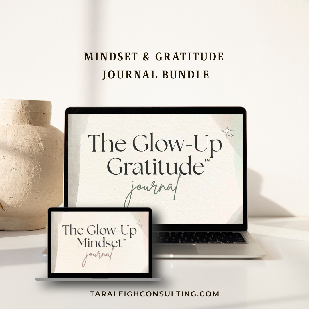 The Glow-Up Mindset & Gratitude Journal BUNDLE: Clarity, Confidence, Calm