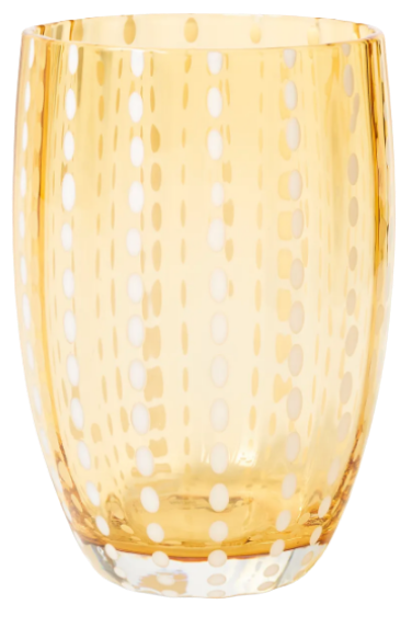 Amber Water Glass