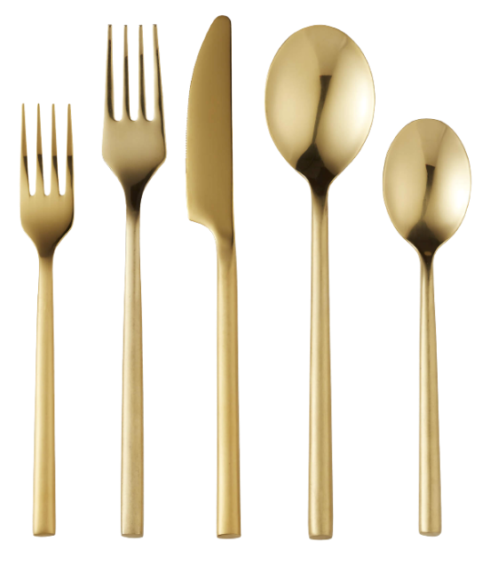 Gold Flatware