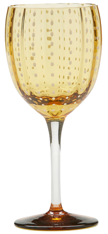 Amber Wine Glass