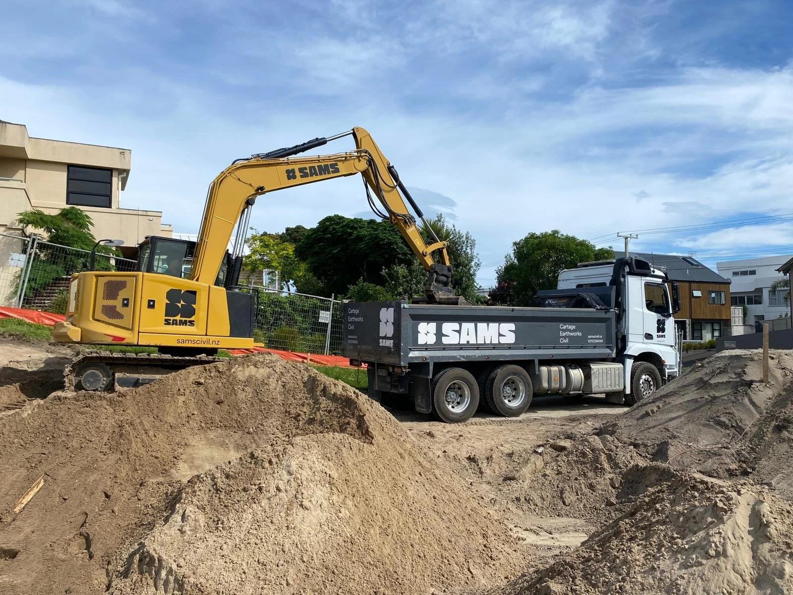 SAMS Civil and Drainage - Tauranga Cartage Contractor