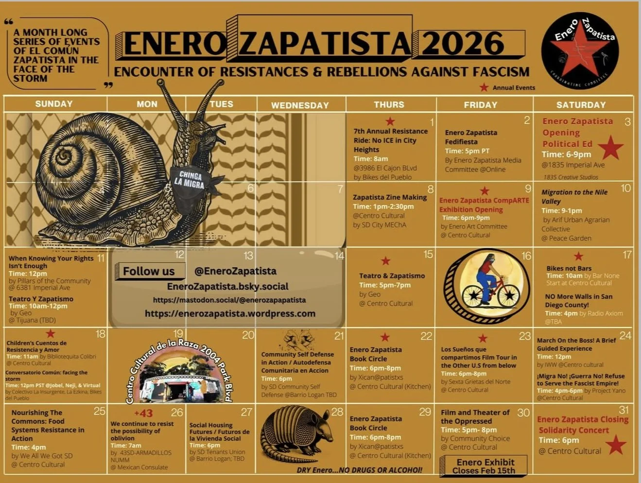 Enero Zapatista Calendar 