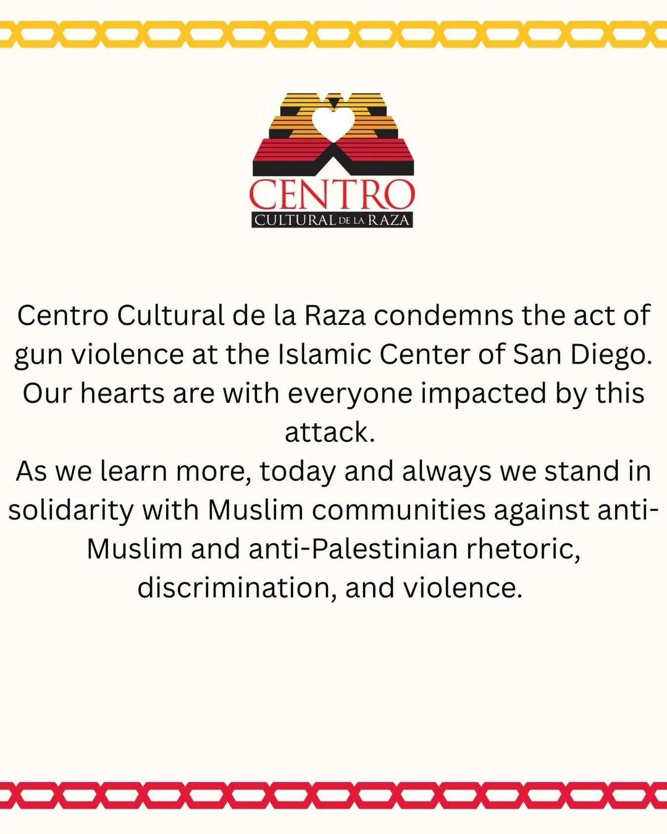 In solidarity