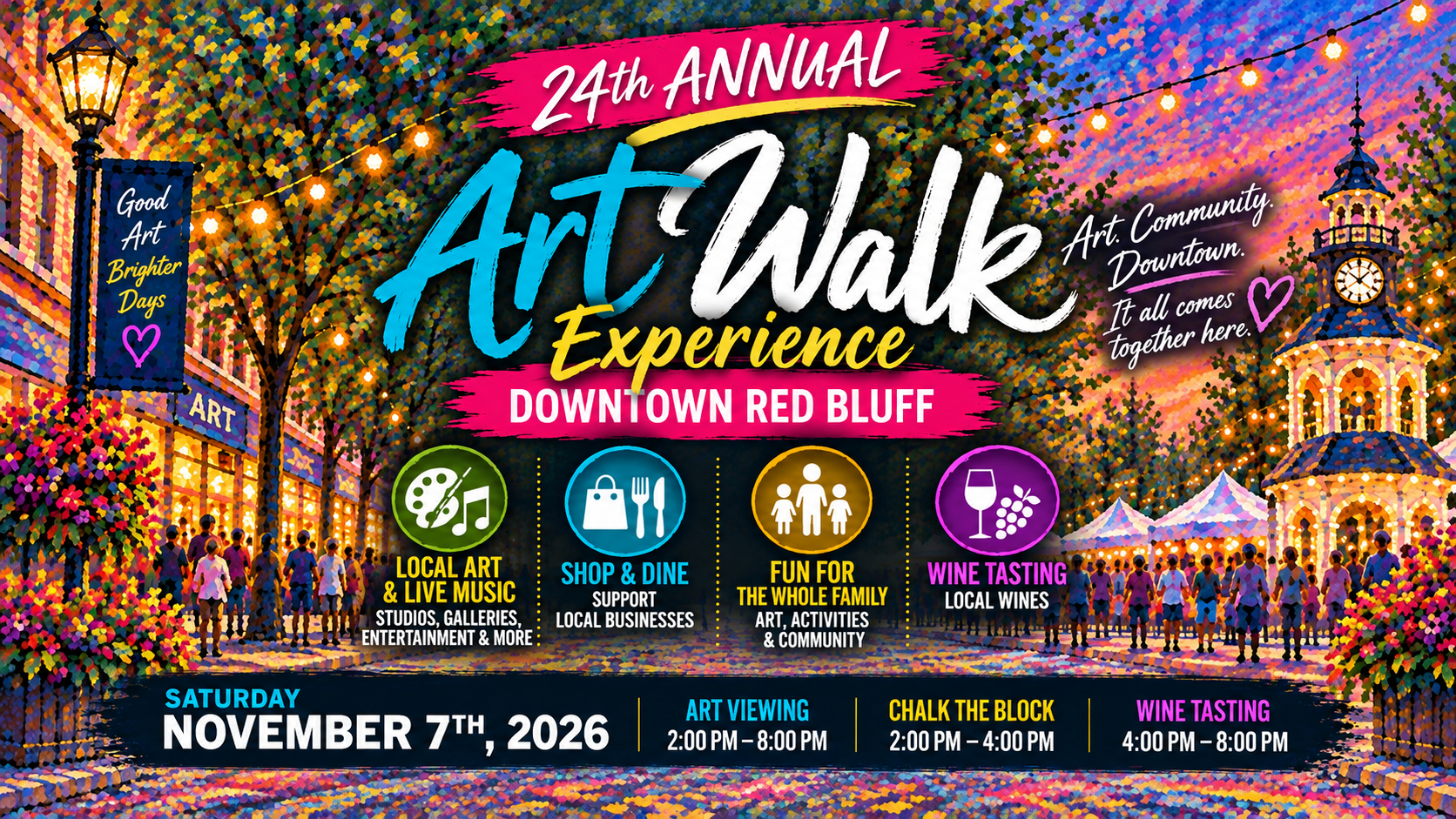 Red Bluff ArtWalk & Chalk the Block